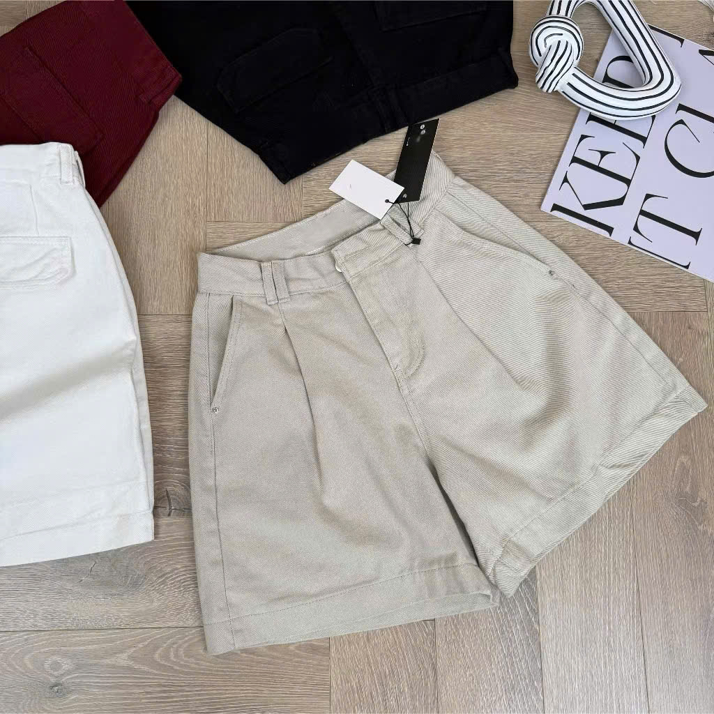 Short Kaki Nữ Trơn ngố đai đôi túi xéo NT.3264CN (B) (0687)_thumbnail_2