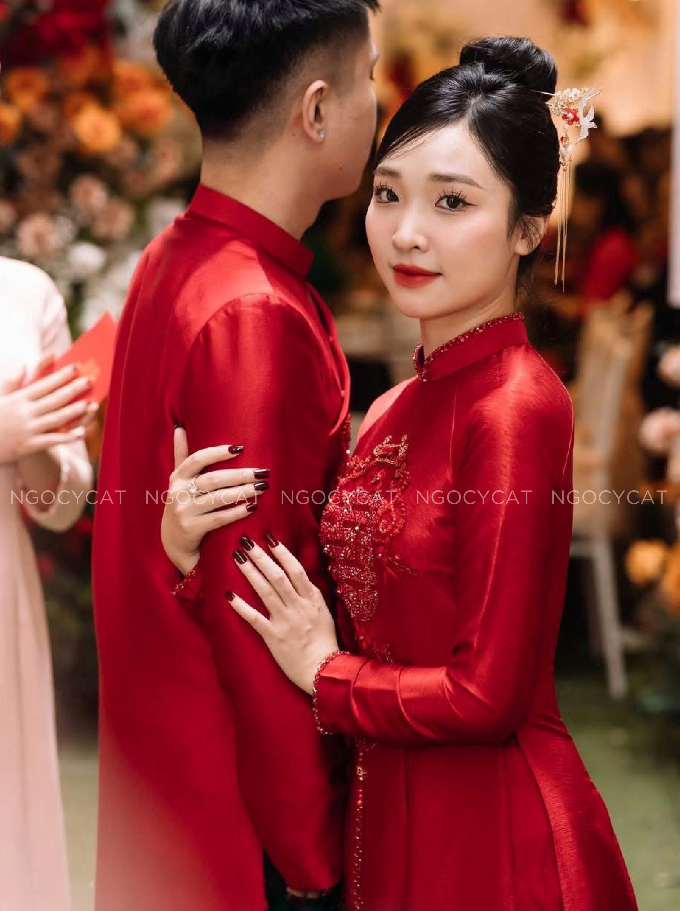 Áo Dài Dâu Rể Đỏ Hỷ Vuông Tròn_thumbnail_5