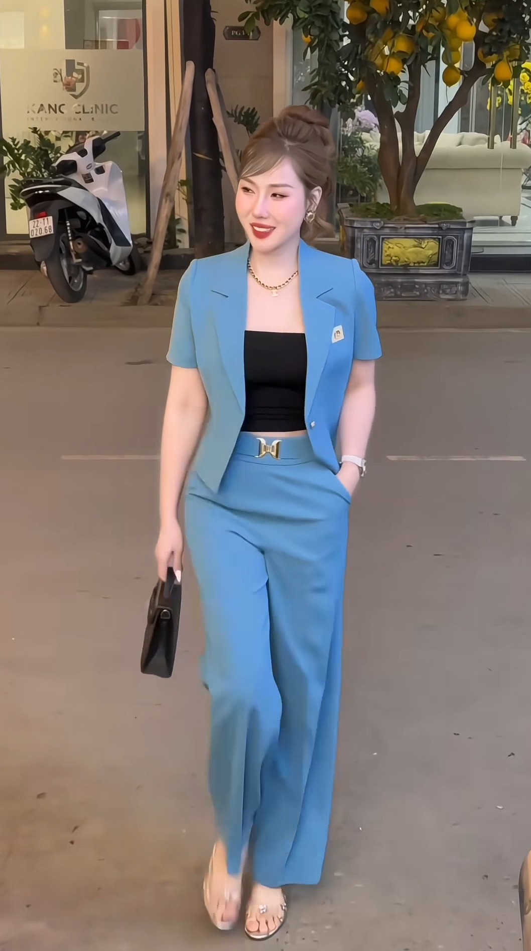 Set vest dài ngắn tay