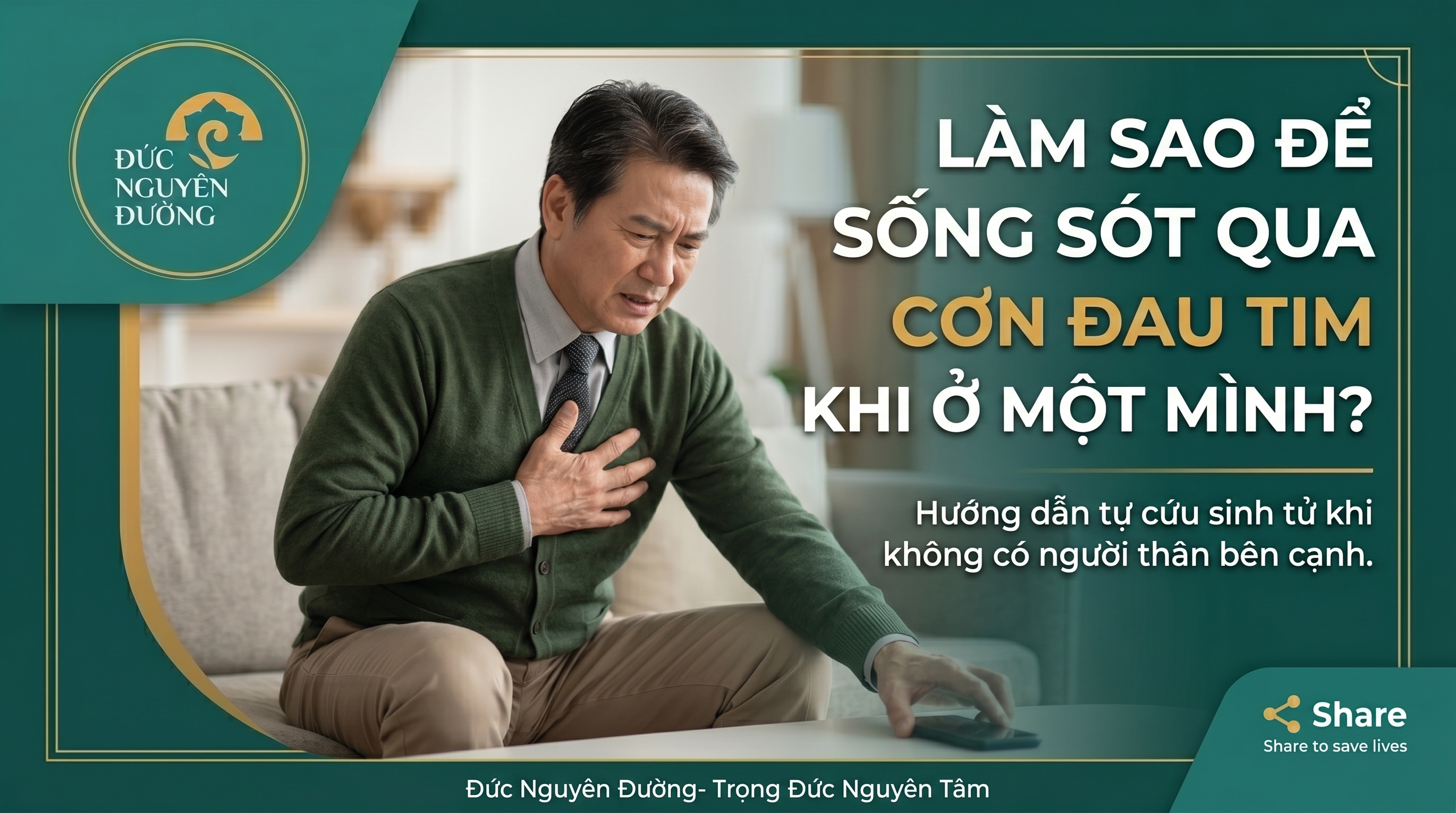 Làm Sao Để Sống Sót Qua Cơn Đau Tim Khi Ở Một Mình?