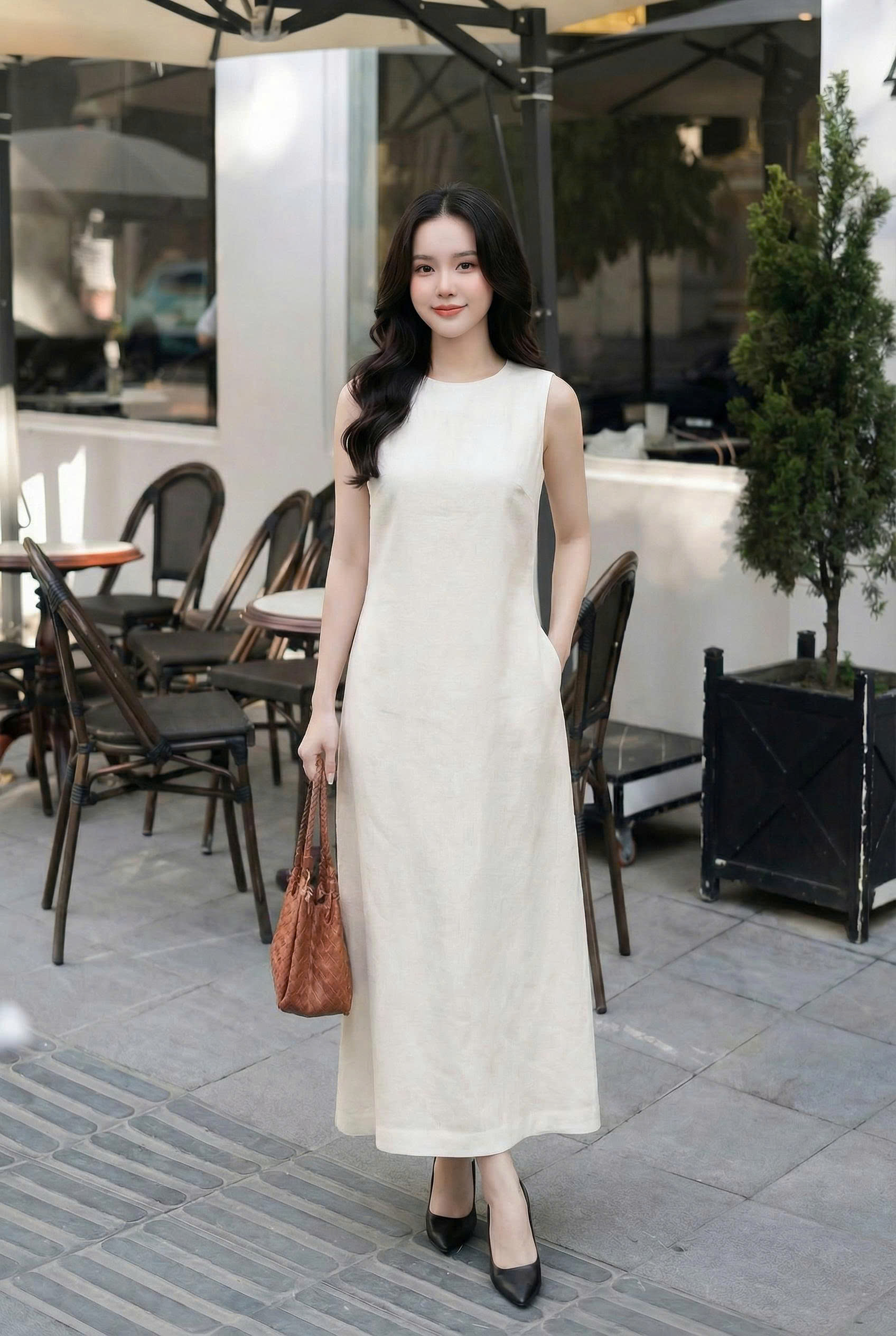 ✨ Đầm Linen Kem Tối Giản ✨_thumbnail_2