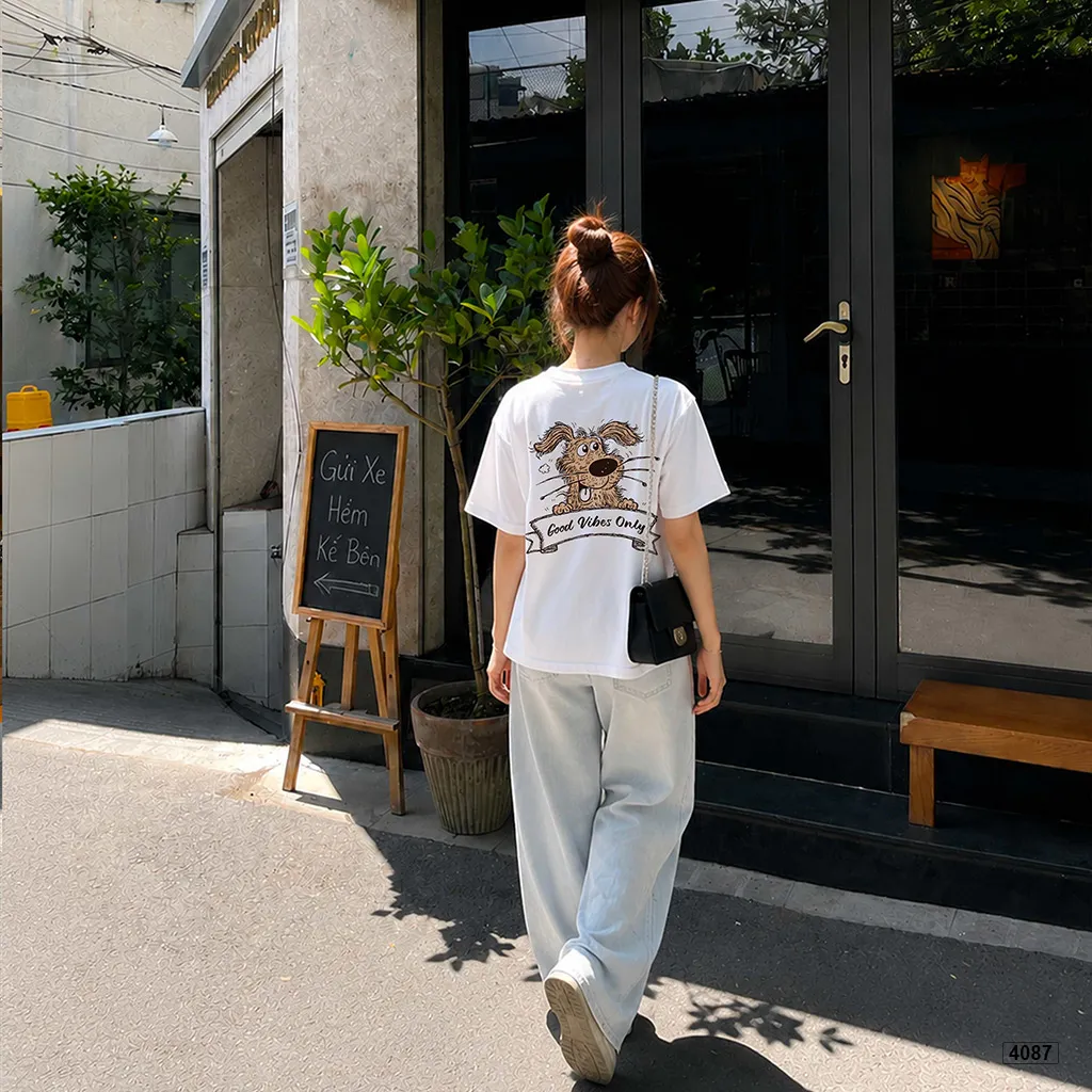 Áo thun boxy nam nữ Good vibes only Miucho 4087_thumbnail_4