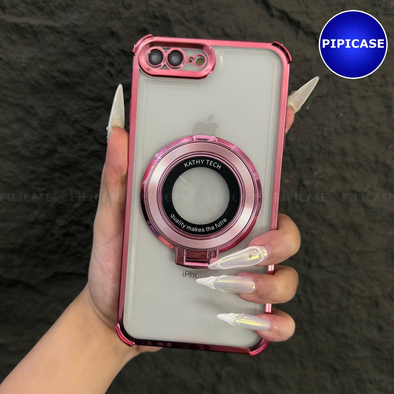 Ốp Lưng iPhone 7 Plus / 8 Plus - Ven - Hồng
