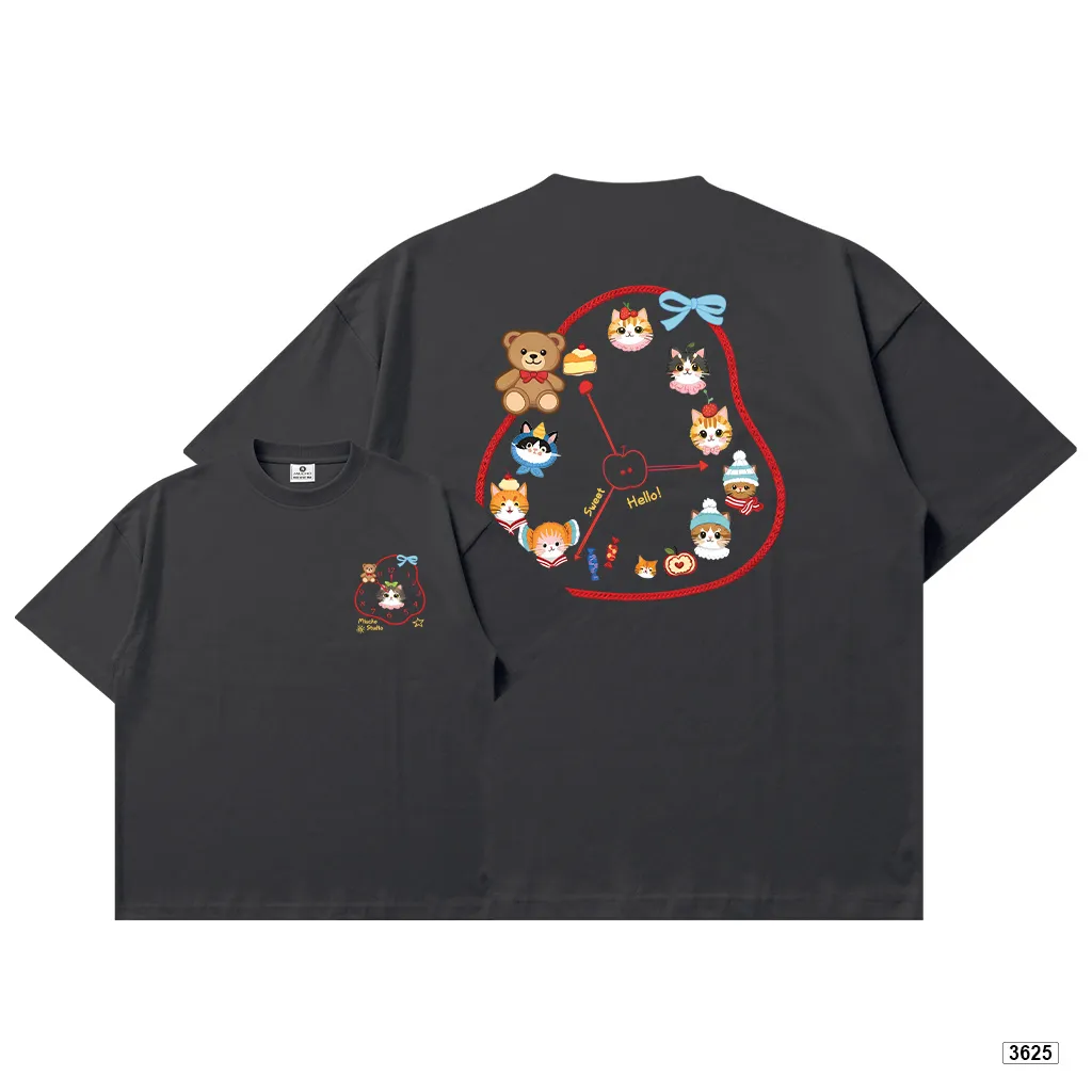 Áo thun nữ form boxy thiết kế hoạt hình thú cưng đáng yêu Miucho 3625_thumbnail_13