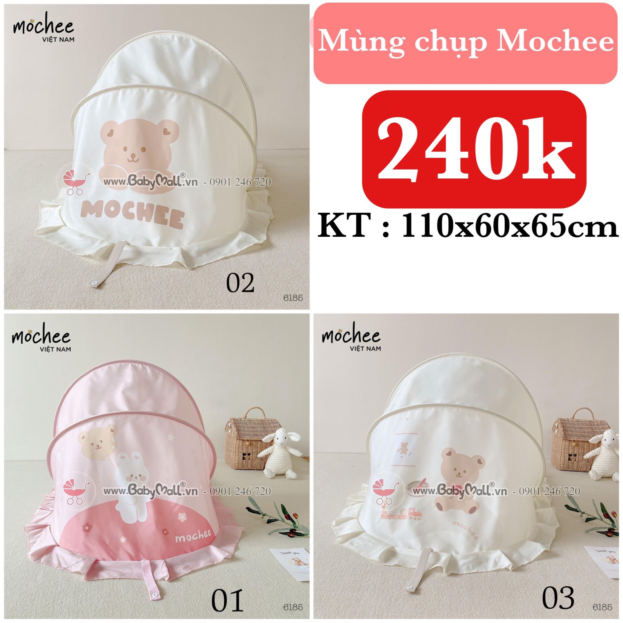 Mùng gấp gọn Mochee