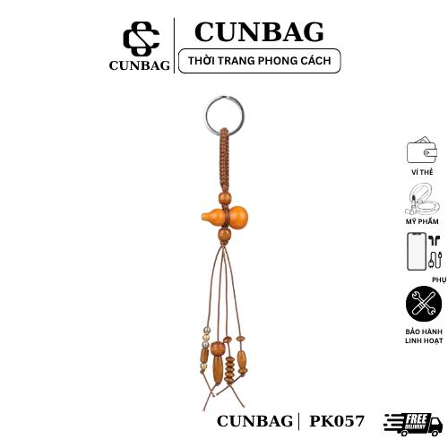 Móc Khoá Hình Hồ Lô Gỗ May Mắn Phong Cách Vintage Retro Treo Túi Xách Balo PK057