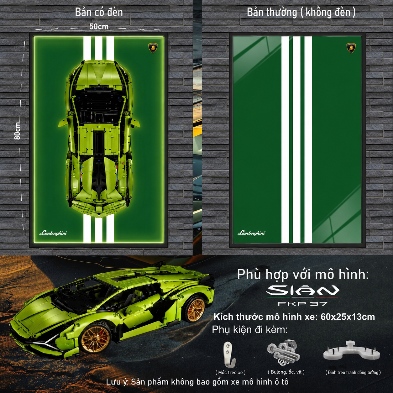 Khung Trưng Bày LEGO Lamborghini Sián