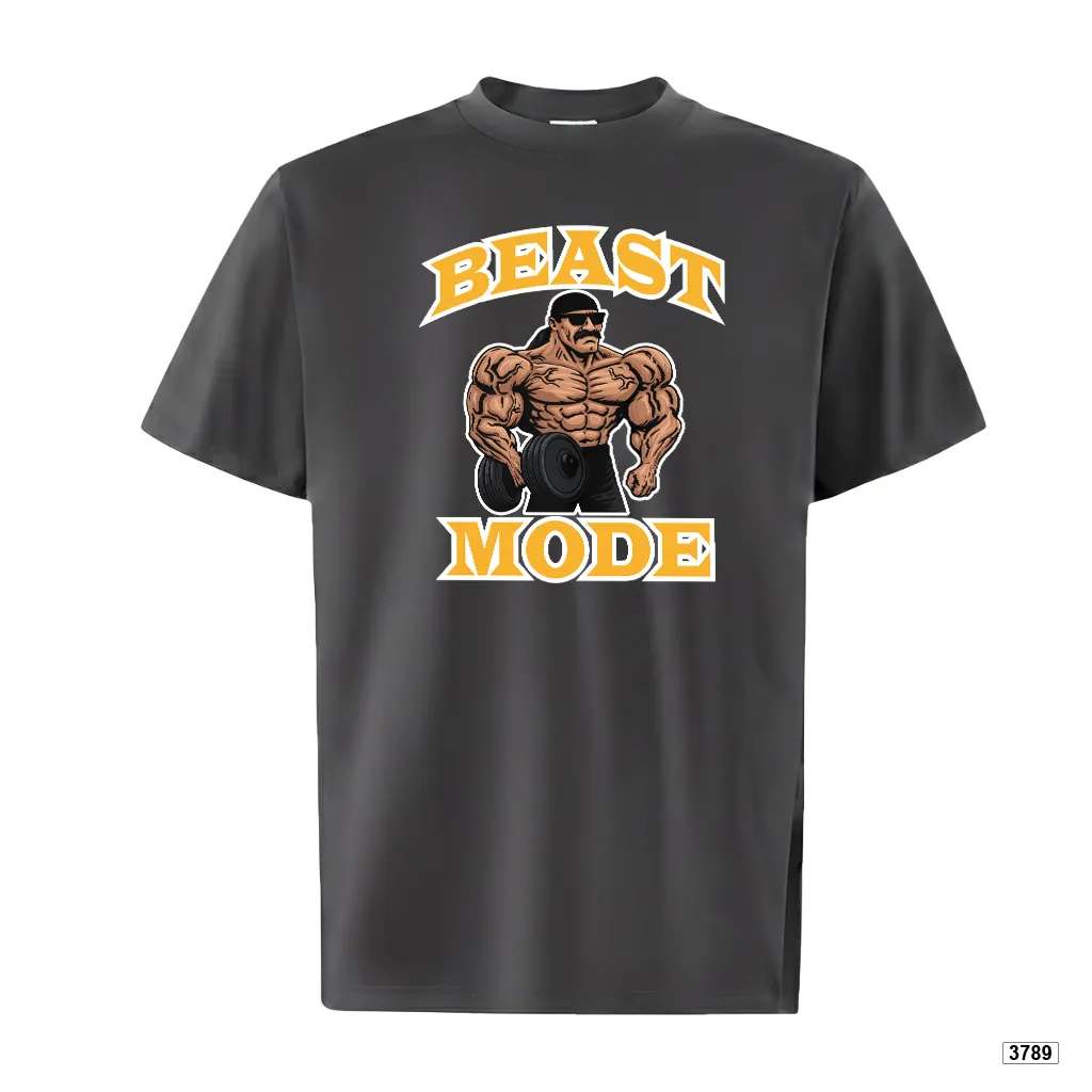 Áo thun unisex Beast Mode classic sporty form rộng cá tính TeePrint 3789_thumbnail_9