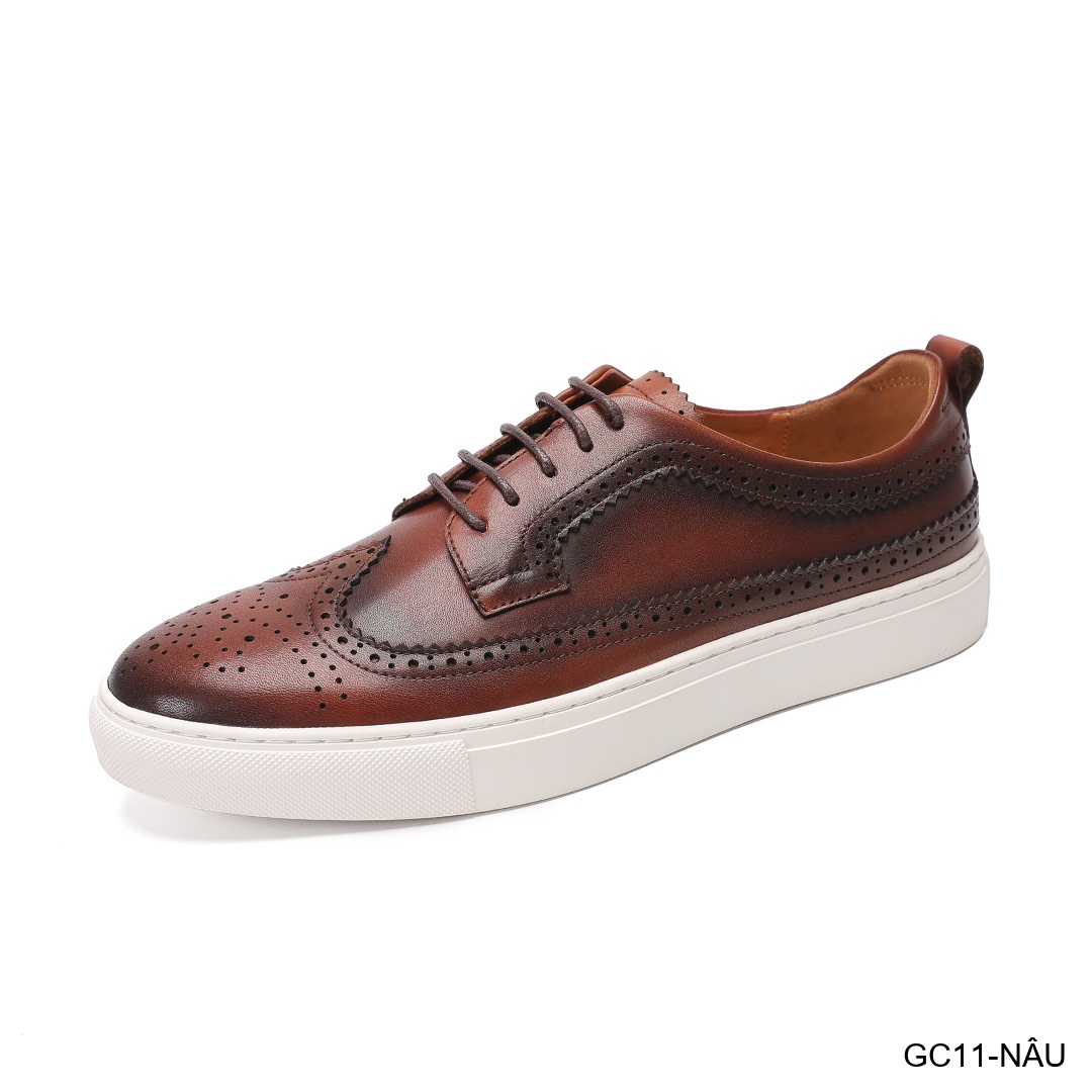 GC11 - Giày Nam Brogue Da Thật Phong Cách Anh Quốc Thiết Kế Sneaker Thời Trang_thumbnail_13