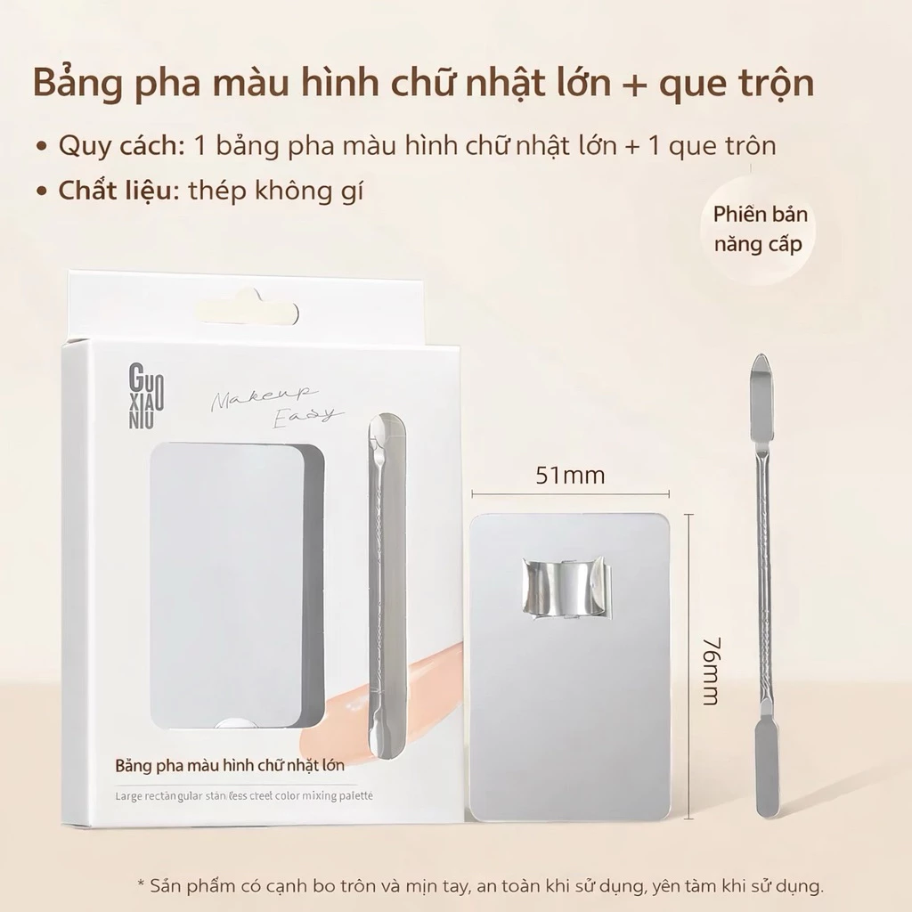 [GUOXIAONIU] Bộ khay tán nền Guoxiaoniu Large Ring Palette With Stirring Stick Included