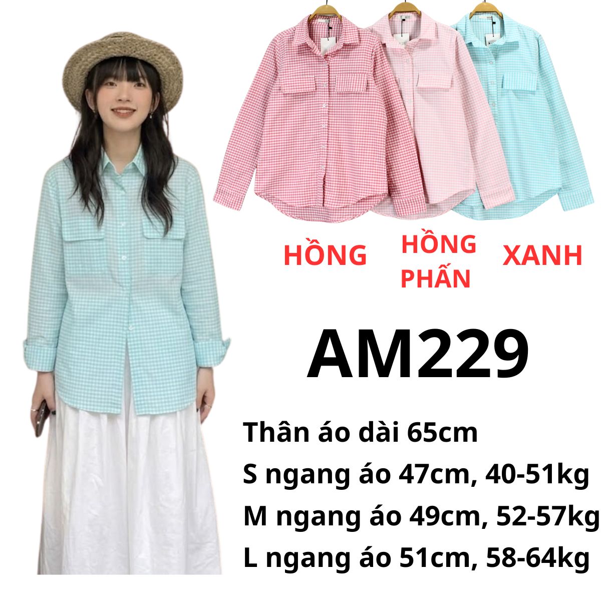 AM229- Áo sơ mi Oxford