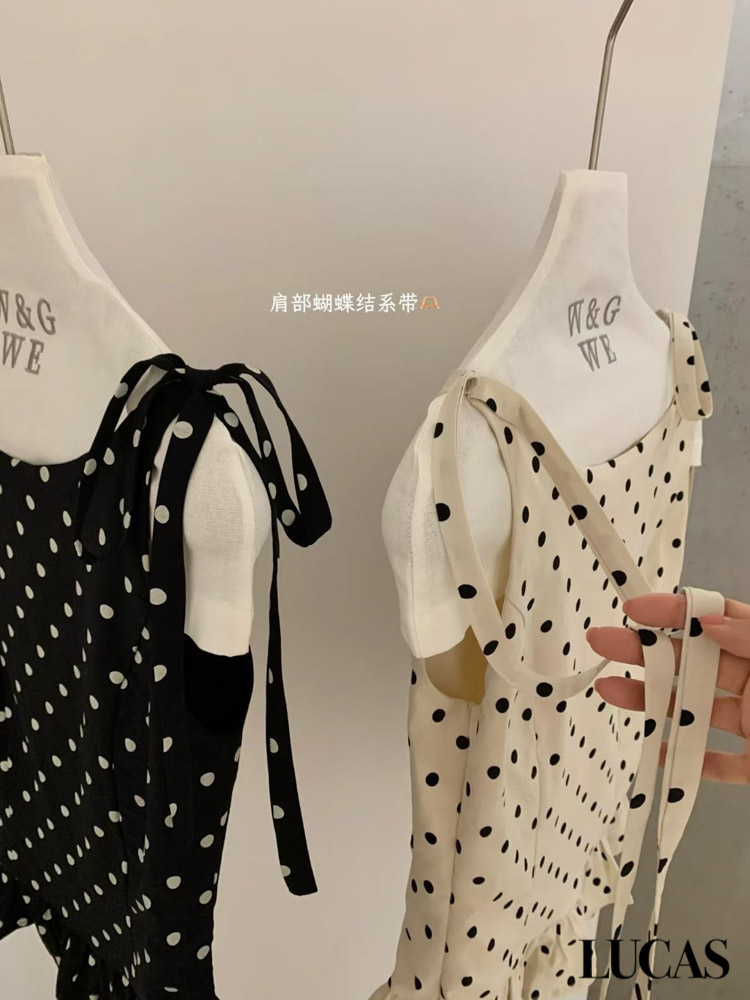 Áo zile nơ vai chấm bi gấu xòe WGWE_thumbnail_11