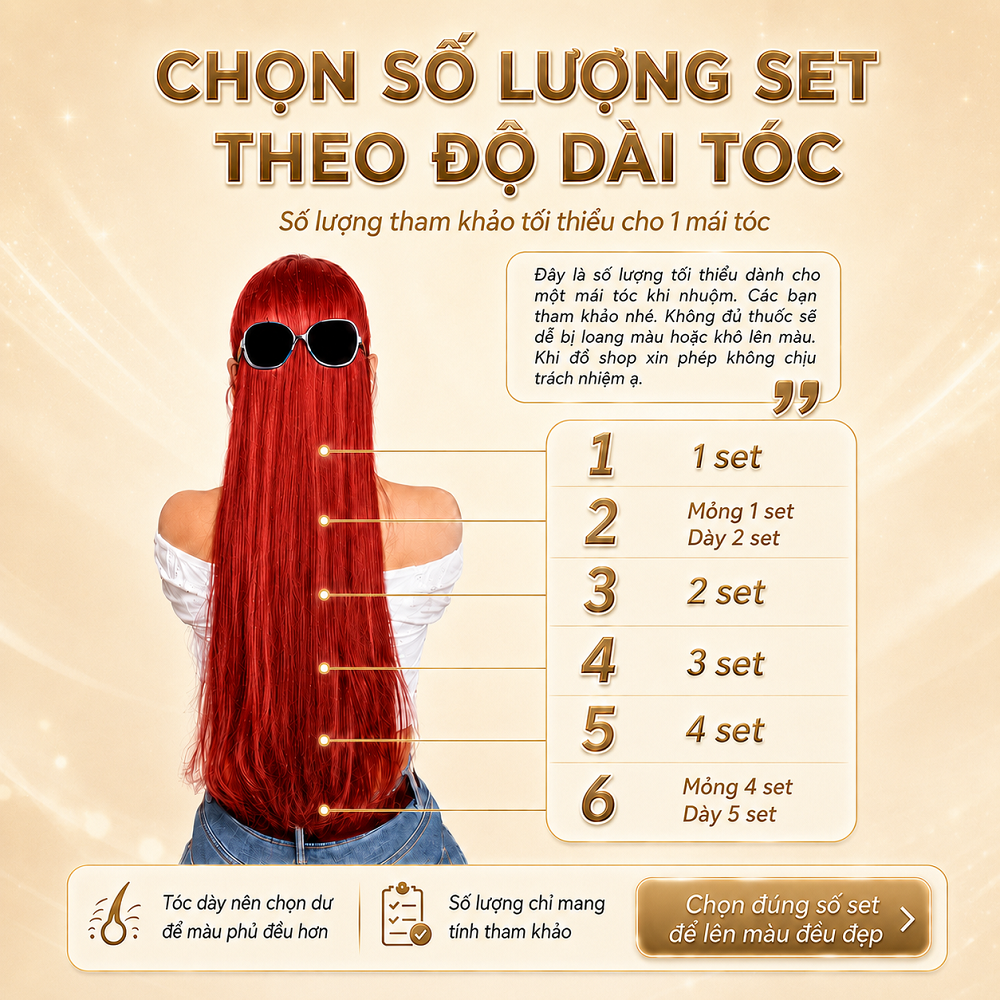 Thuốc Nhuộm Tóc Màu Đỏ Lửa (Đỏ Tươi) Rực Rỡ Tôn Da - Cần Tẩy/Nâng Tone - Kèm Oxy Trợ Nhuộm Dụng Cụ Tại Nhà_thumbnail_7