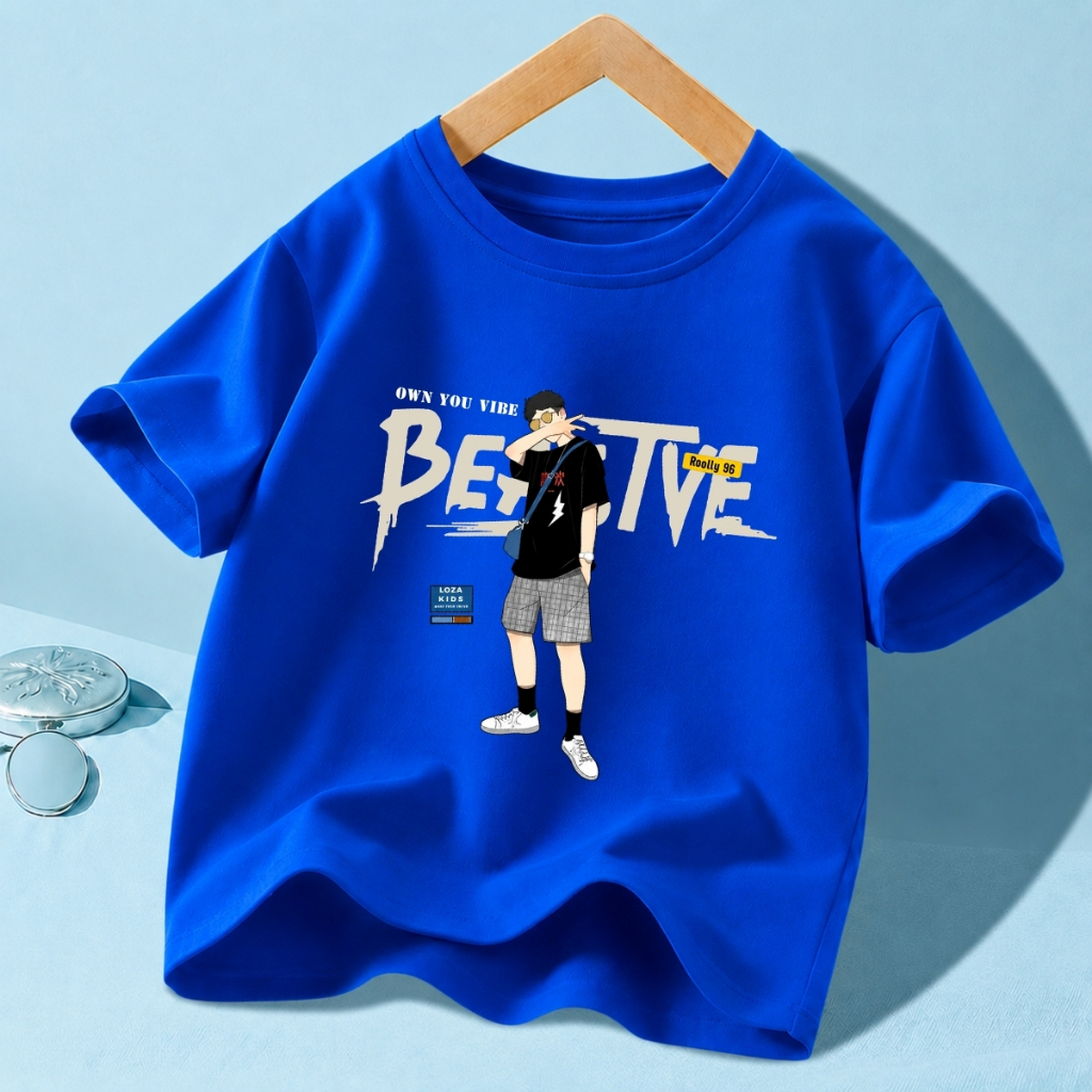 Áo phông bé trai hình cậu bé LOZA KIDS - Mã AT3624_thumbnail_2