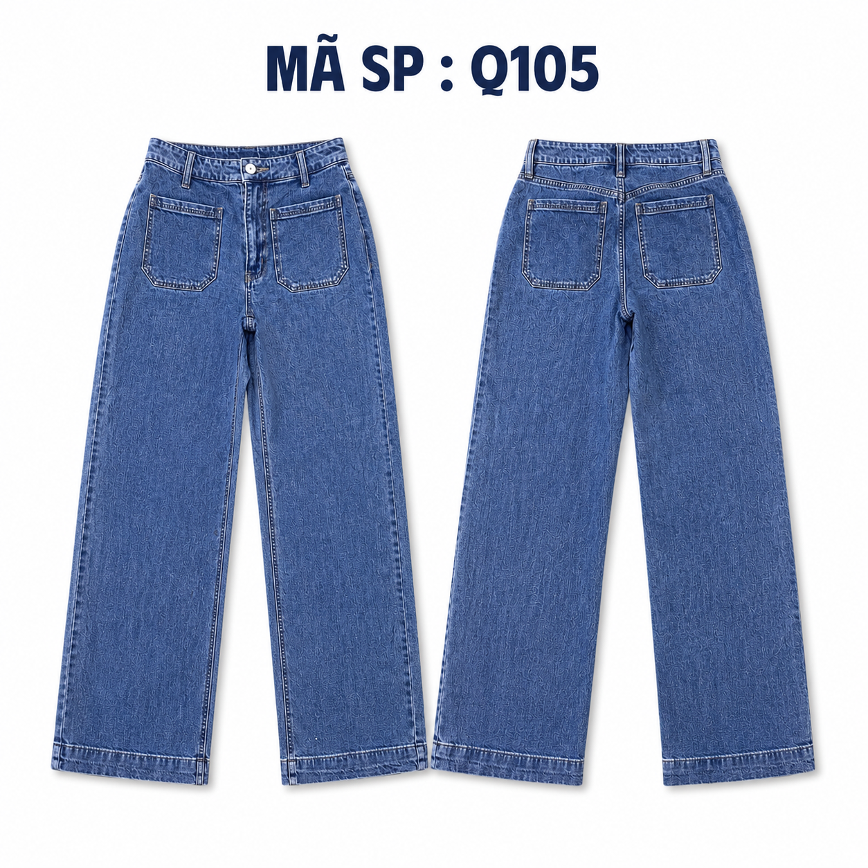 Quần Jean Xuông Wide Leg