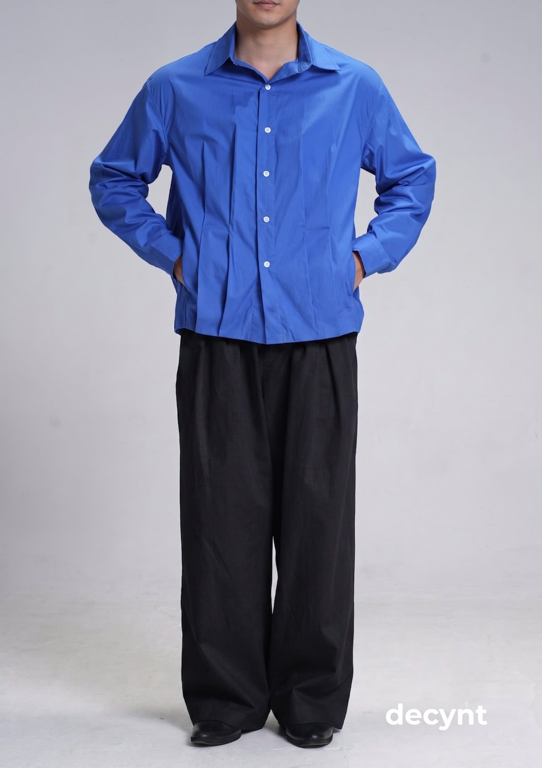 Decynt Pants 01 - Quần suông xếp ly chất liệu 100% cotton 350gsm_thumbnail_17