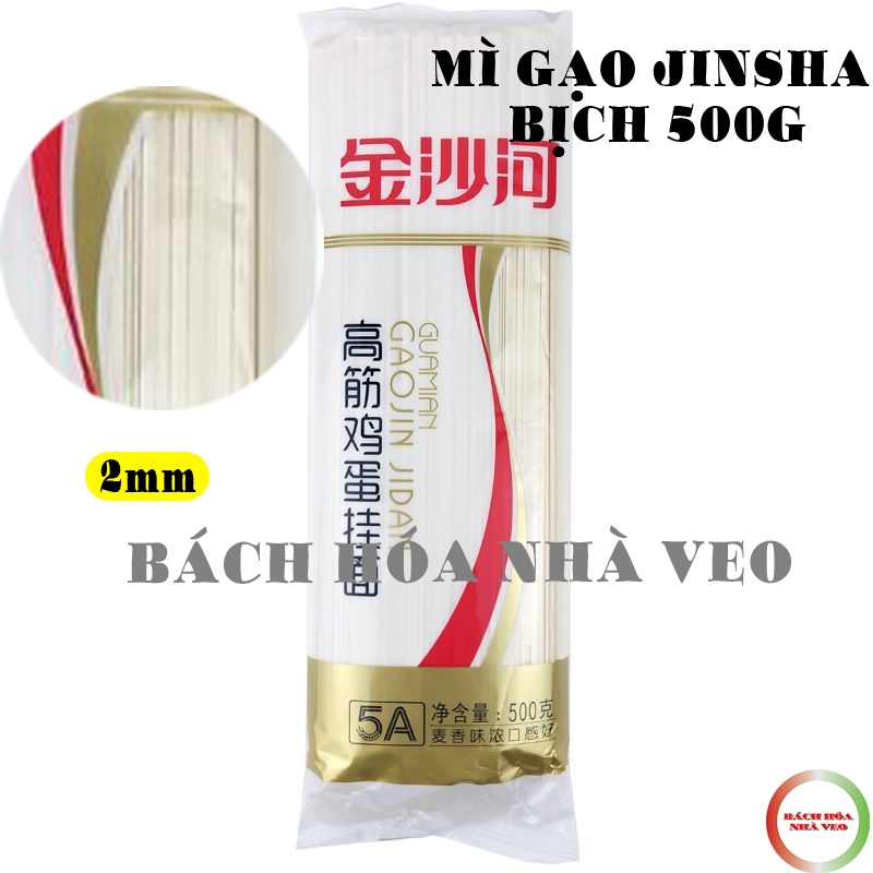 Mỳ Sợi Jinsha, Mỳ Trường Thọ Bịch 750g và 500g, Sợi (Tròn, Dẹt) Hàng Chuẩn, Date Mới_thumbnail_10