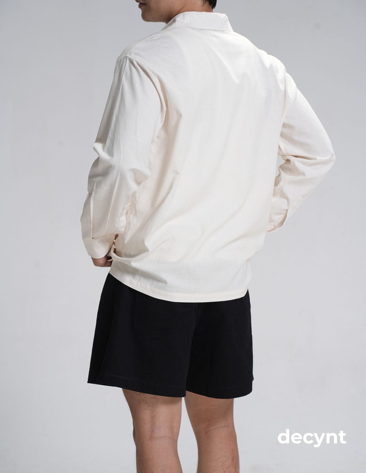 Relax Chino Shorts decynt - Quần short chất liệu kaki 100% cotton 300gsm dáng thoải mái form trên gối_thumbnail_6