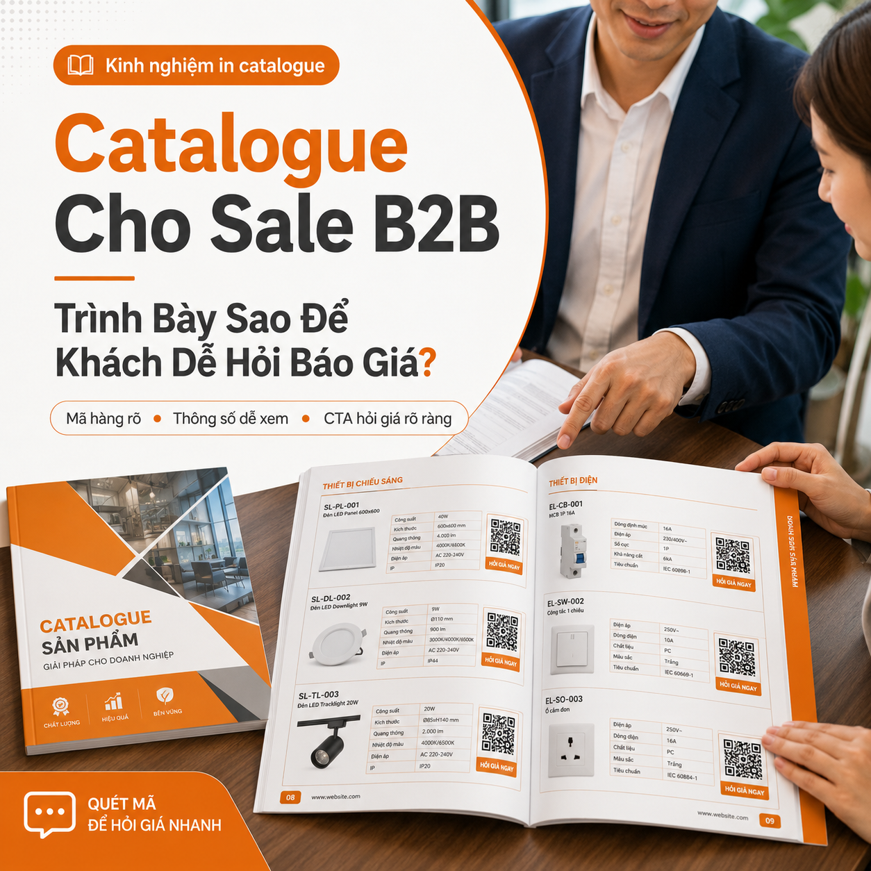 Catalogue Cho Sale B2B: Trình Bày Sao Để Khách Hỏi Giá?
