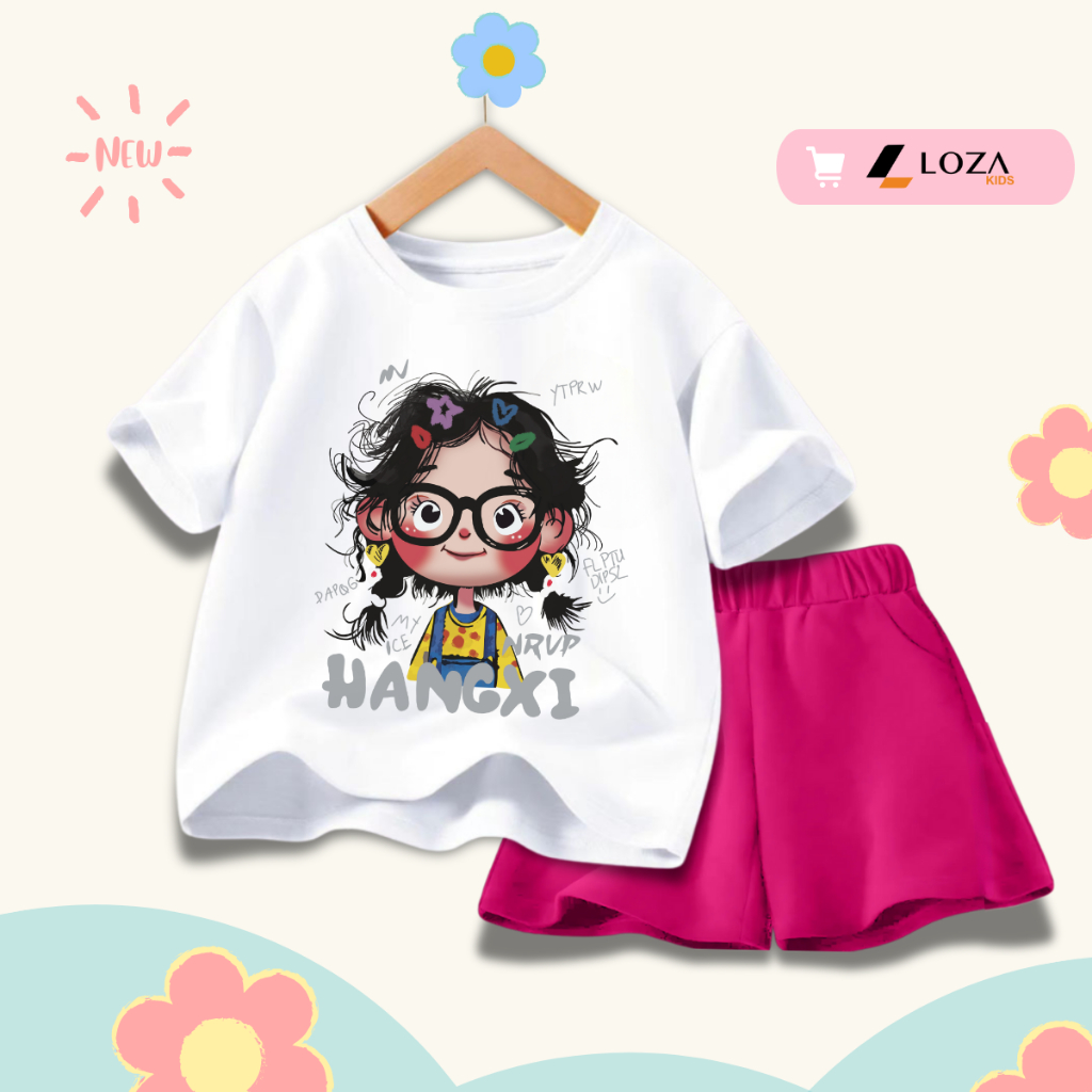 [XẢ KHO SIZE 130] Bộ đồ cho bé gái nhiều mẫu - Quần áo bé gái  từ 22-26kg - Loza Kids XB005_thumbnail_23