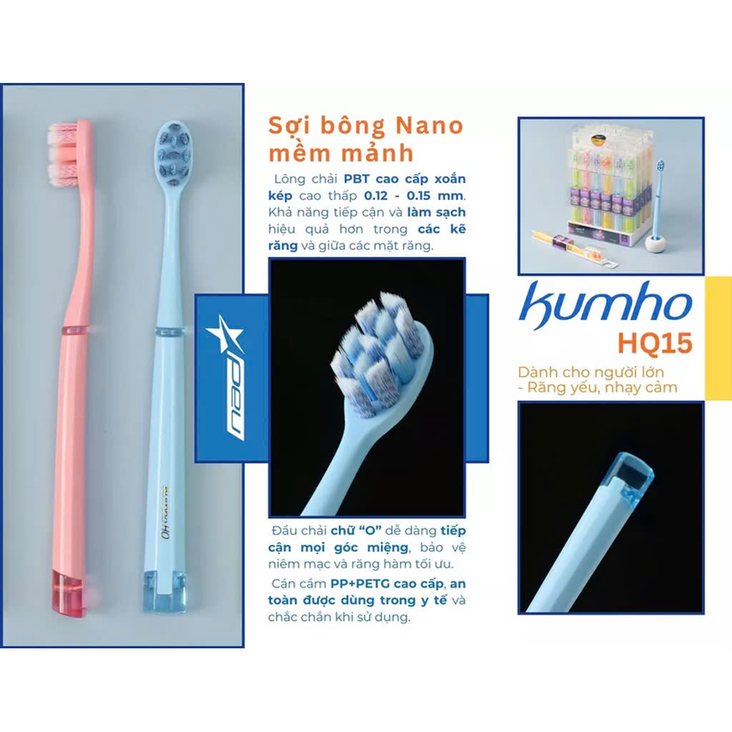 Combo 3 Bàn Chải Đánh Răng Hàn Quốc Kumho HQ15_thumbnail_4