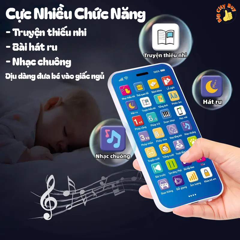 Điện thoại di động đồ chơi mô phỏng âm nhạc , đa chức năng thú vị , sinh động, lành mạnh phát triển cho bé_thumbnail_3