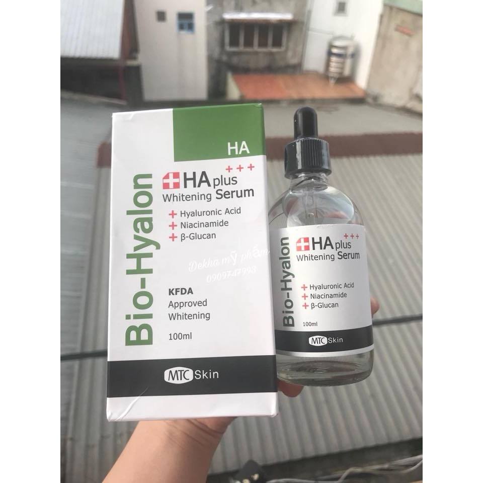 HA PLUS Whitening SERUM (Bio-Hyalon) - SERUM CẤP ẨM, TRẮNG SÁNG DA ( Hàng Sách Tay )