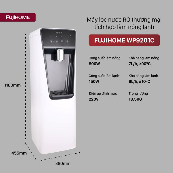 Máy lọc nước RO thương mại tích hợp làm nóng lạnh WP9201C_thumbnail_2