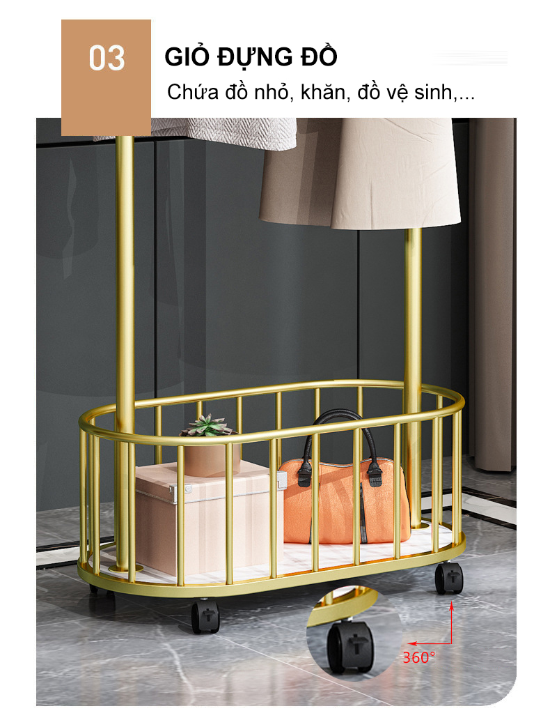 Giá Treo Quần Áo Thông Minh Có Bánh Xe Xoay 360 Độ_thumbnail_6