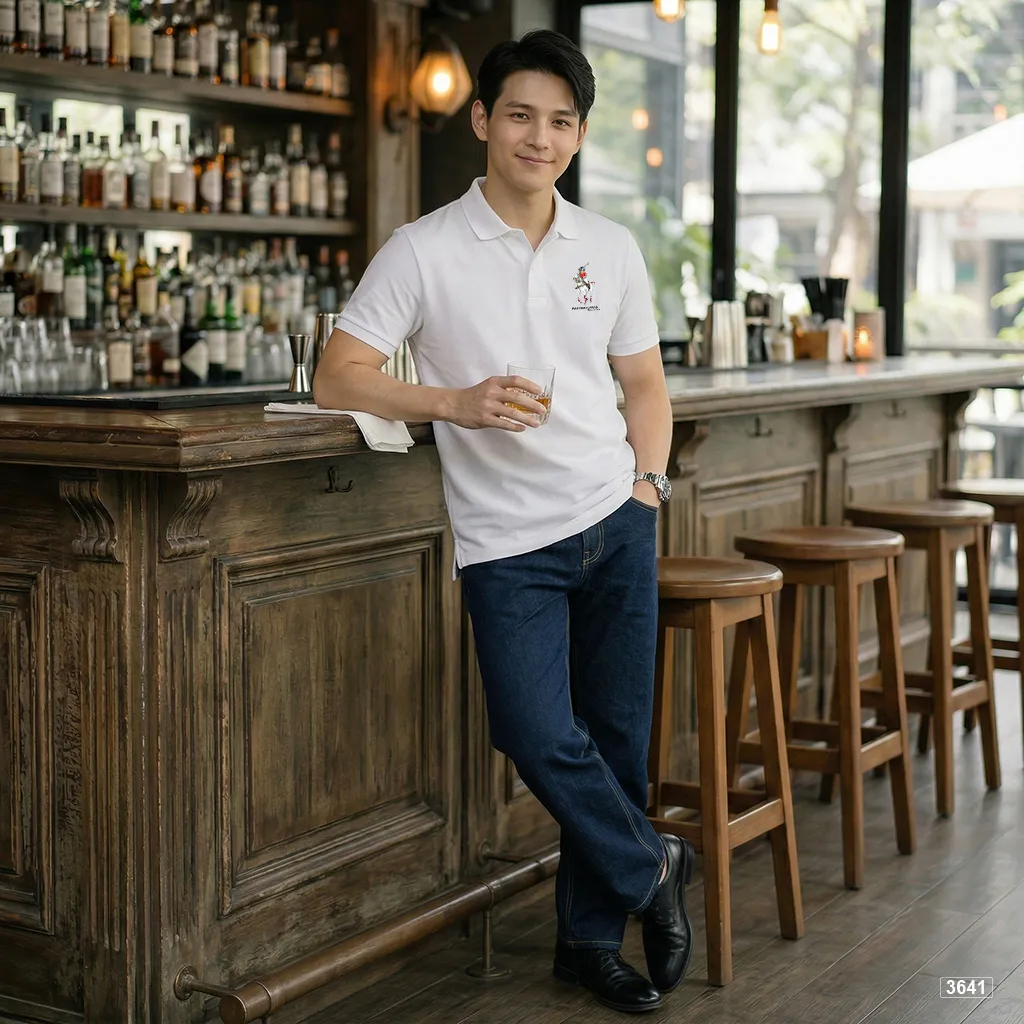 Áo polo cá sấu form regular đơn giản dễ phối Polux 3641_thumbnail_5