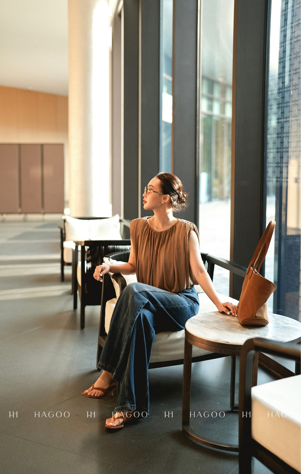 Áo rút nhún cotton HAGOO_thumbnail_2