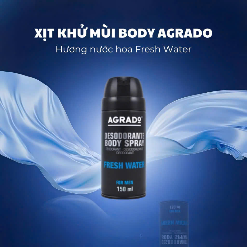 Xịt Khử Mùi Body Nam Agrado 150ml_thumbnail_1