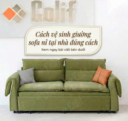 Cách vệ sinh giường sofa nỉ tại nhà đúng cách tại nhà