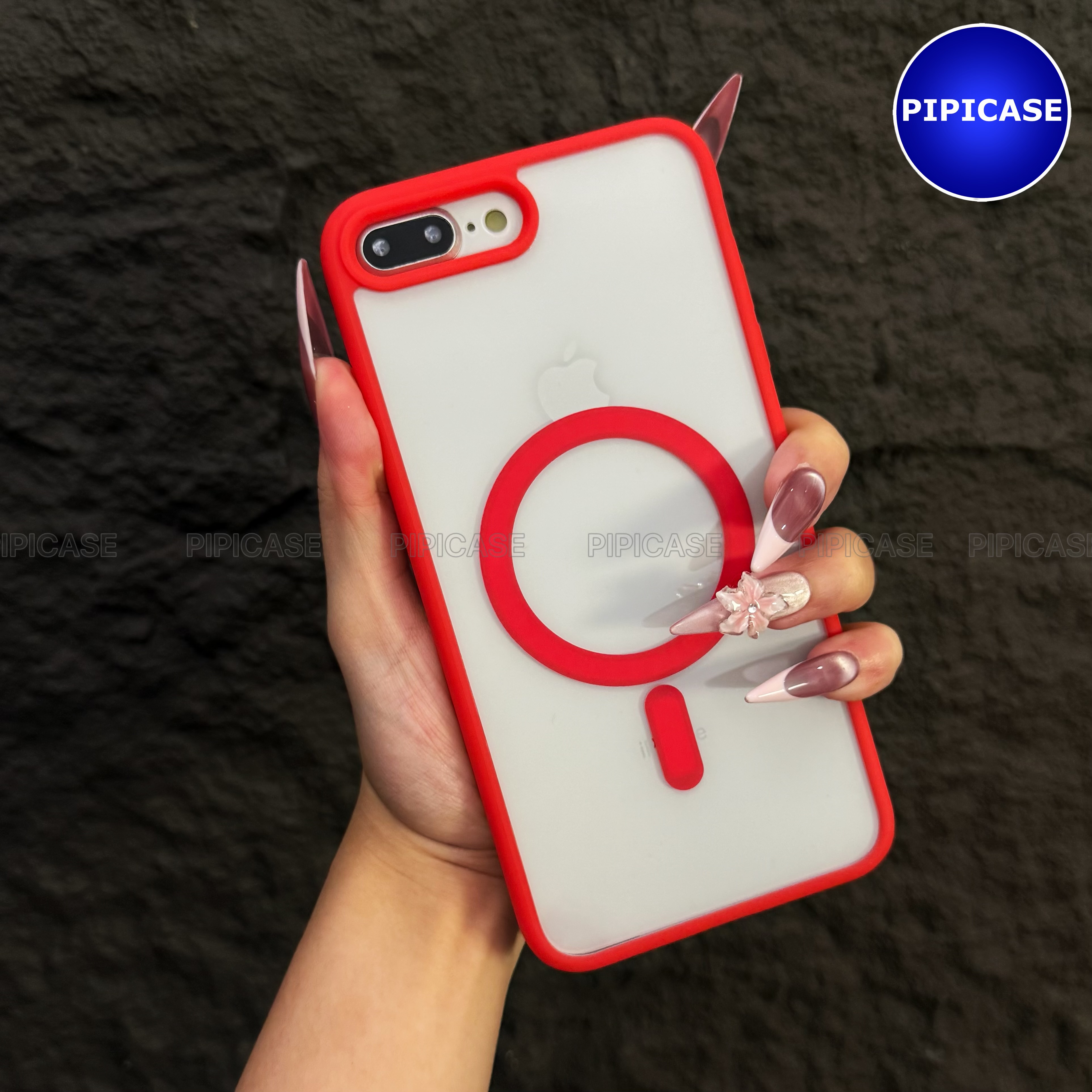 Ốp Lưng iPhone 7 Plus / 8 Plus - Chic - Đỏ Tươi_thumbnail_5