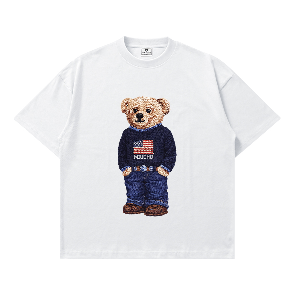 Áo thun boxy nam nữ Teddy đứng form Miucho 3460_thumbnail_7