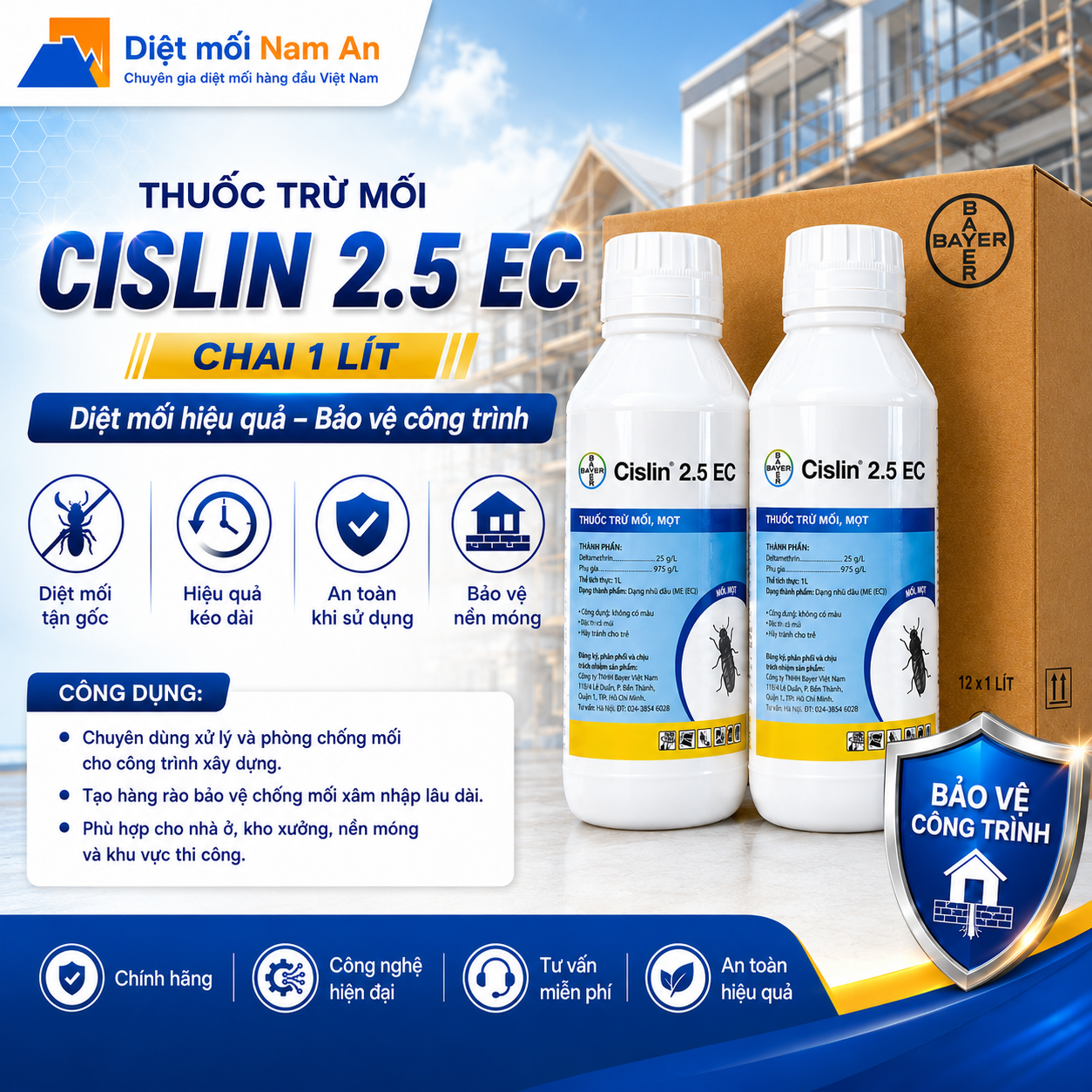 Thuốc Cislin 2.5 - Chai 1 Lít