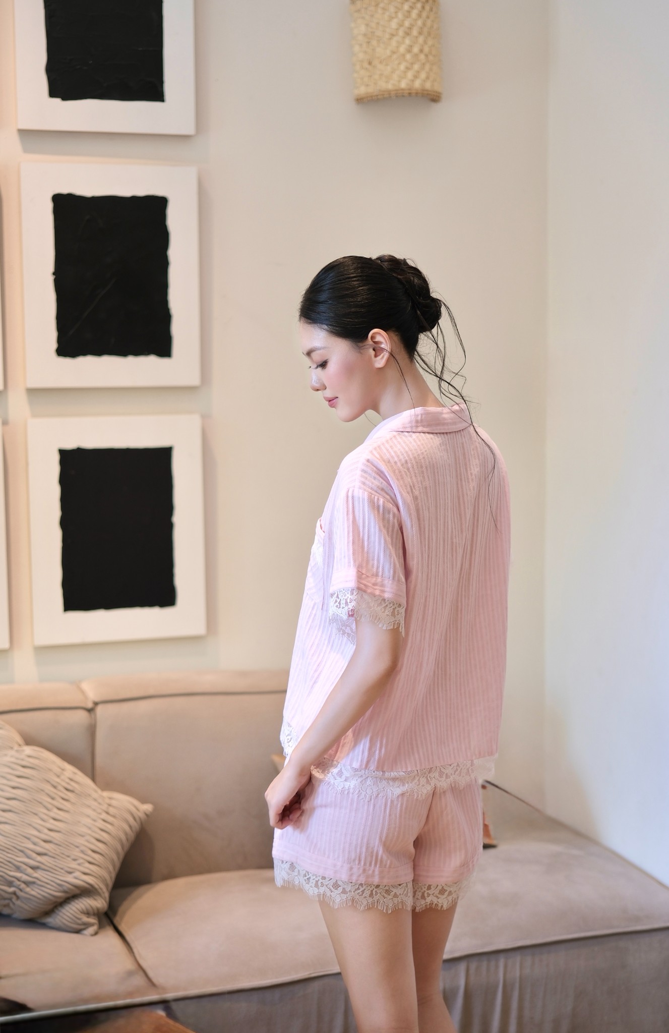 Bộ Cotton Thô Áo Cộc Quần Cộc BN680_thumbnail_3