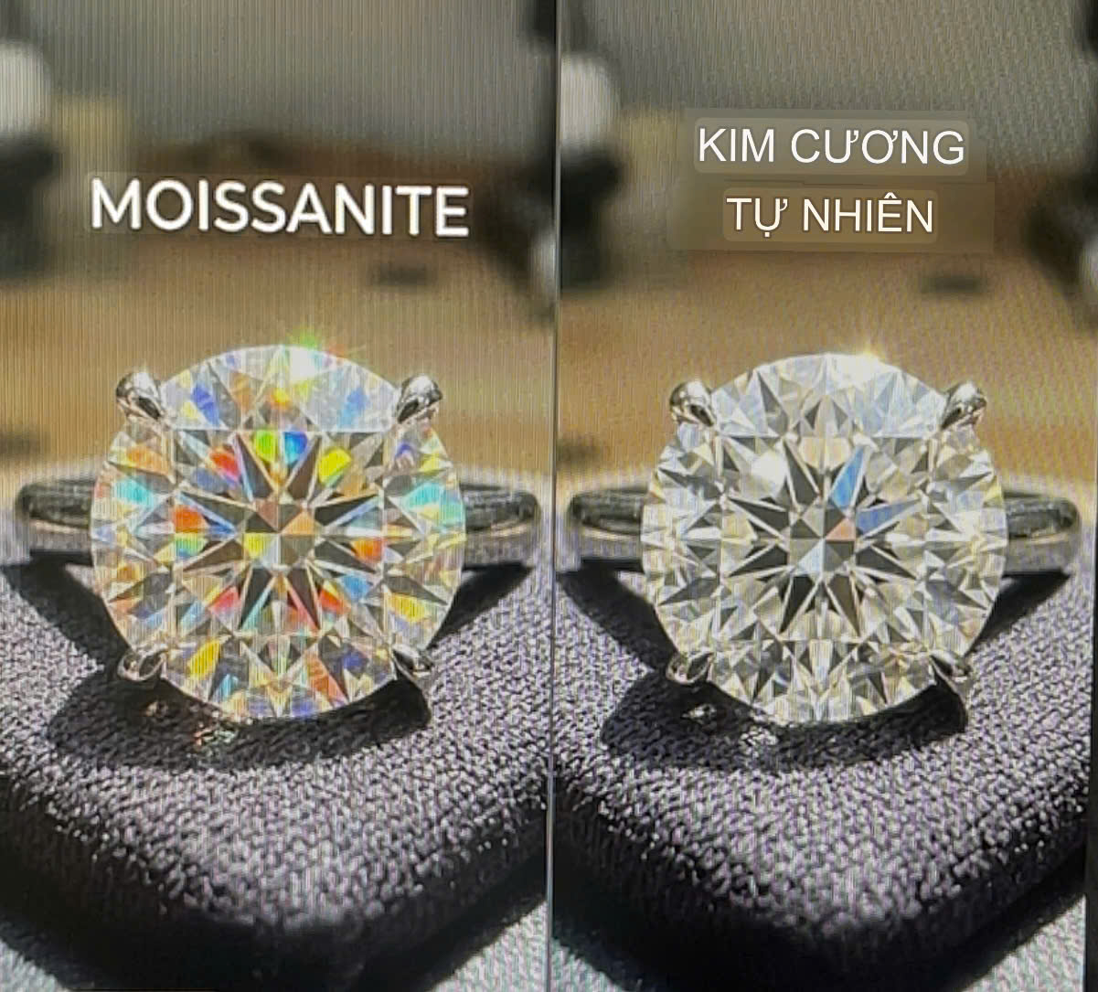 Phân Biệt Kim Cương Và Moissanite: 10 Tiêu Chí Và 3 Cách Kiểm Tra Tại Nhà