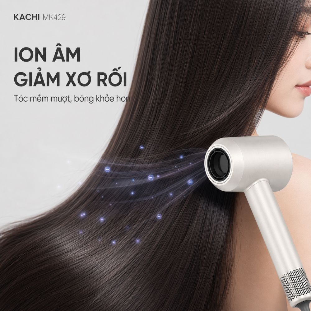 Máy Sấy Tóc Tốc Độ Cao Kachi MK429 ION (110.000 vòng/phút) - Sấy Nhanh, Chăm Sóc Tóc Ion Âm, Kiểm Soát Nhiệt NTC_thumbnail_3