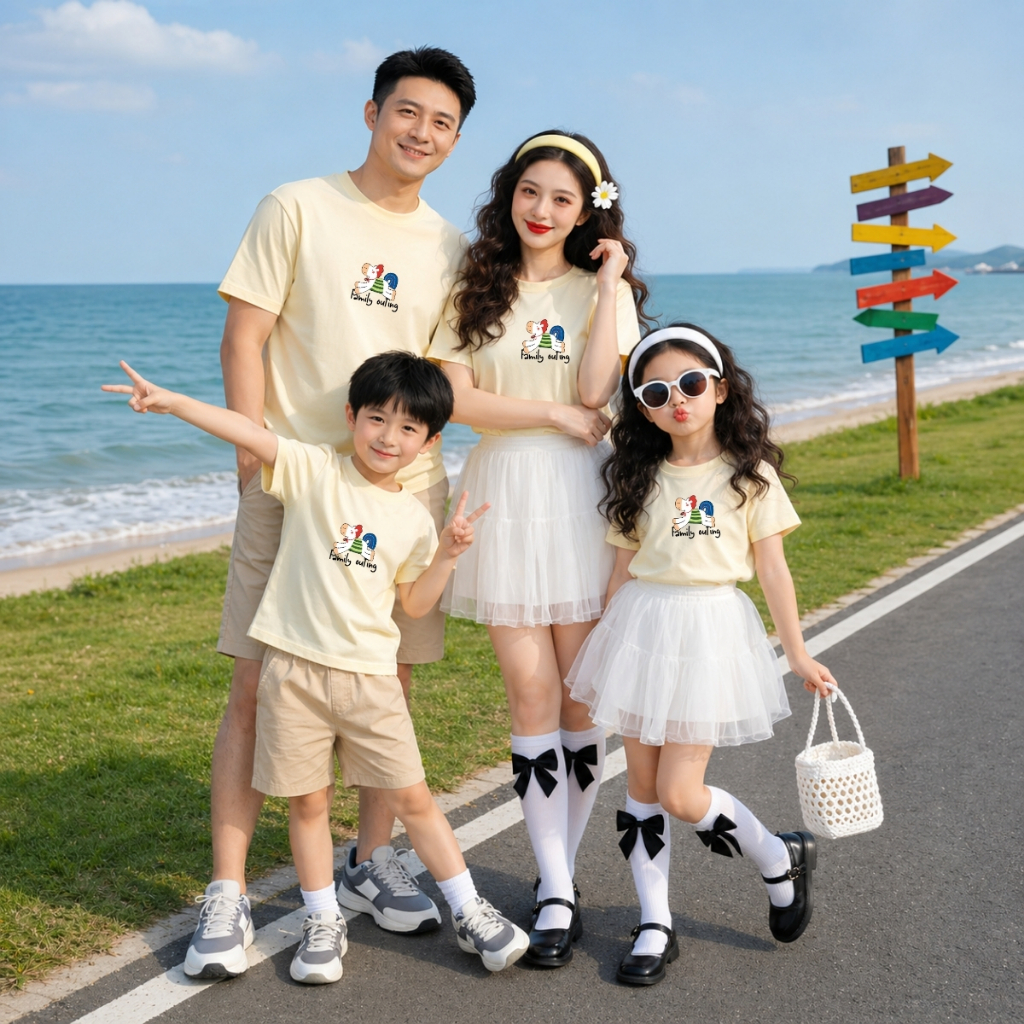 Áo phông gia đình in hình Ngựa nhiều màu  - Áo đồng phục gia đình – Mã GĐ3605_thumbnail_1