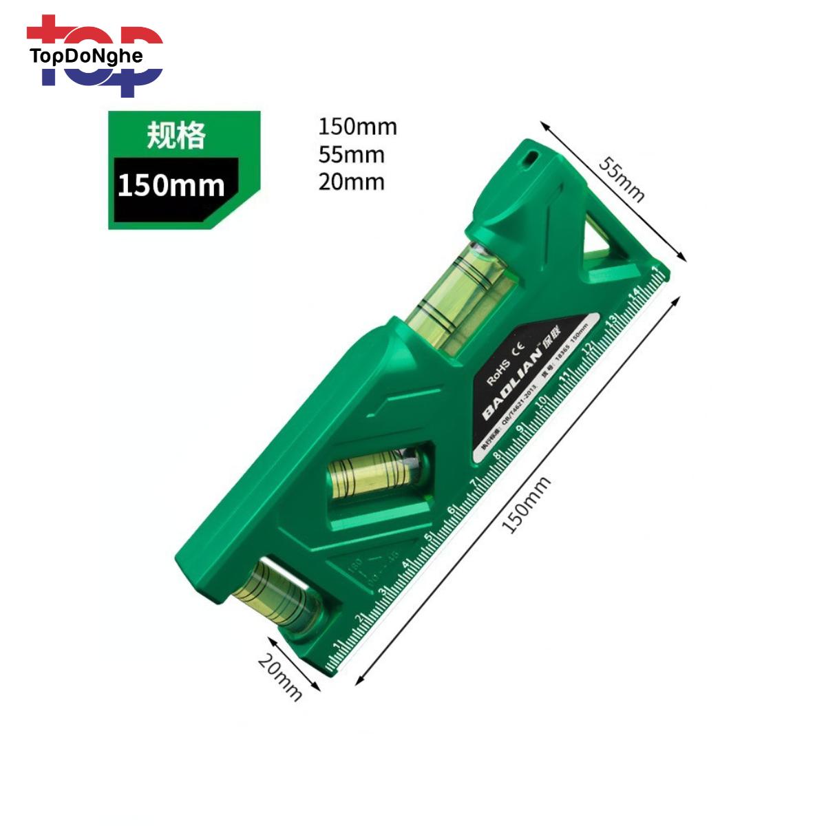 Thước thuỷ nước livo mini BAOLIAN đo  chiều  cân bằng chuẩn - Cao cấp chính hãng - Nam chấm từ cực mạnh_thumbnail_5