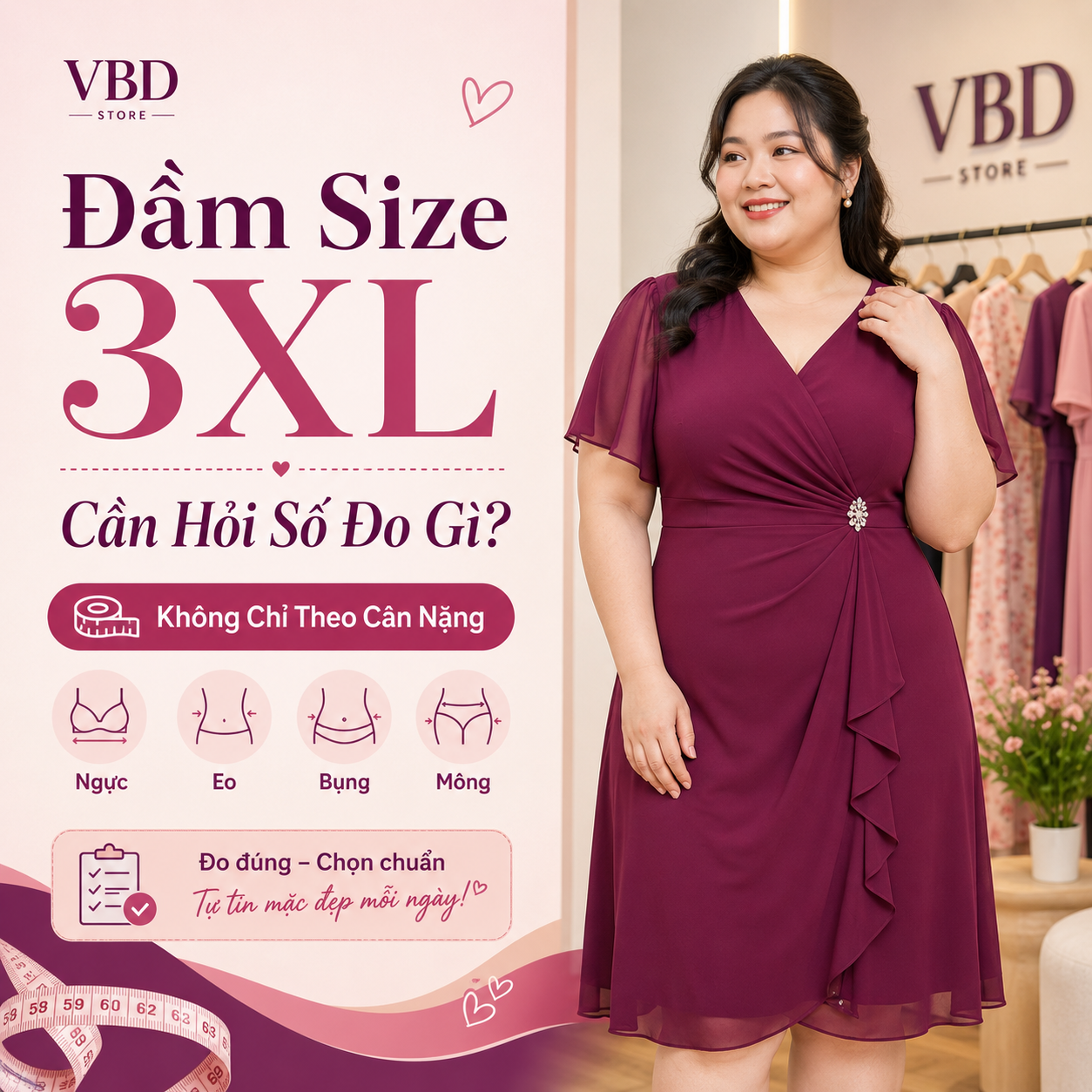 Đầm Size 3XL: Cần Hỏi Số Đo Nào Trước Khi Mua?