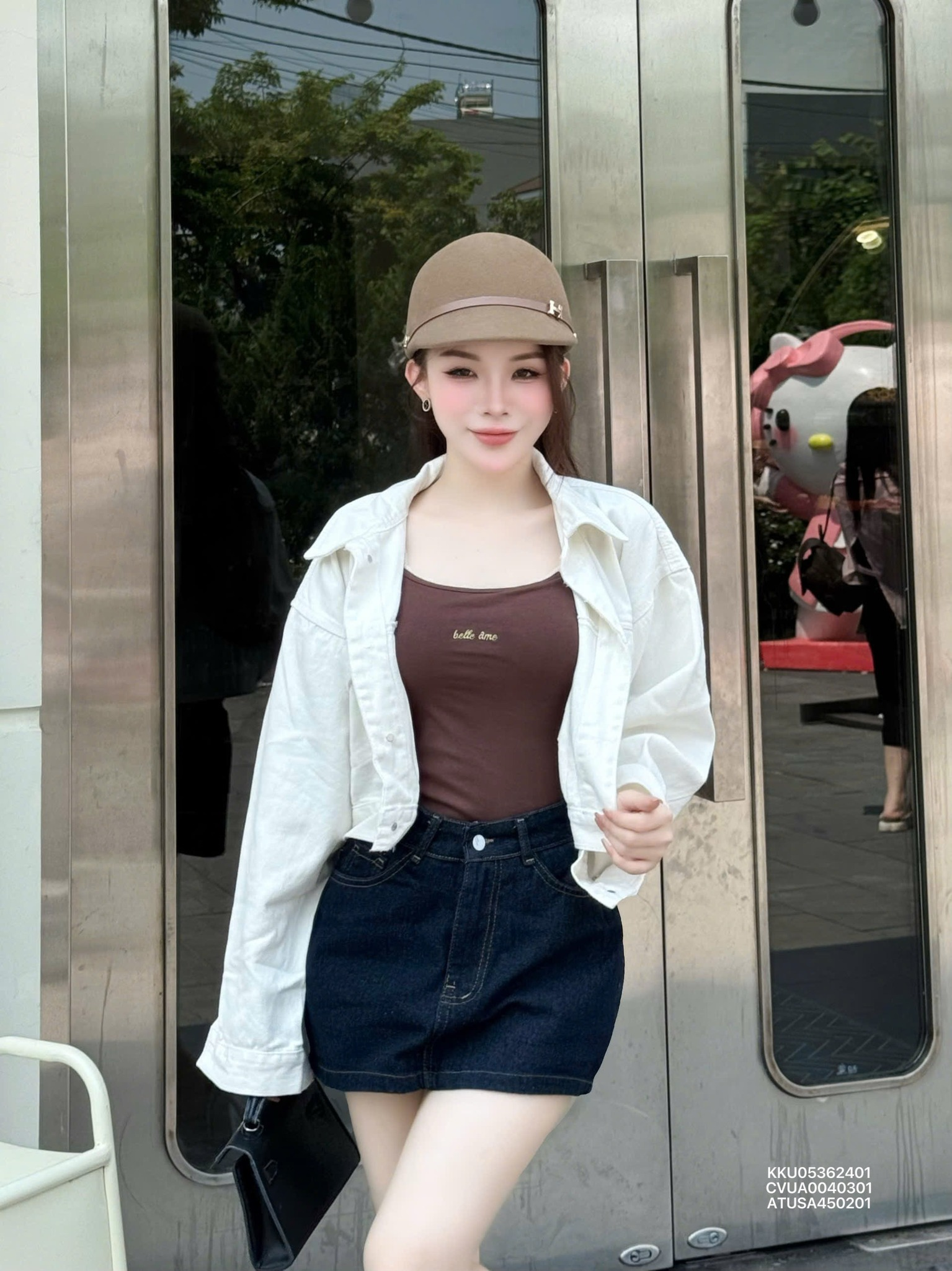 Chân Váy Nữ Dáng A jean quần viền chỉ 004.8508 (C) (0687)_thumbnail_0