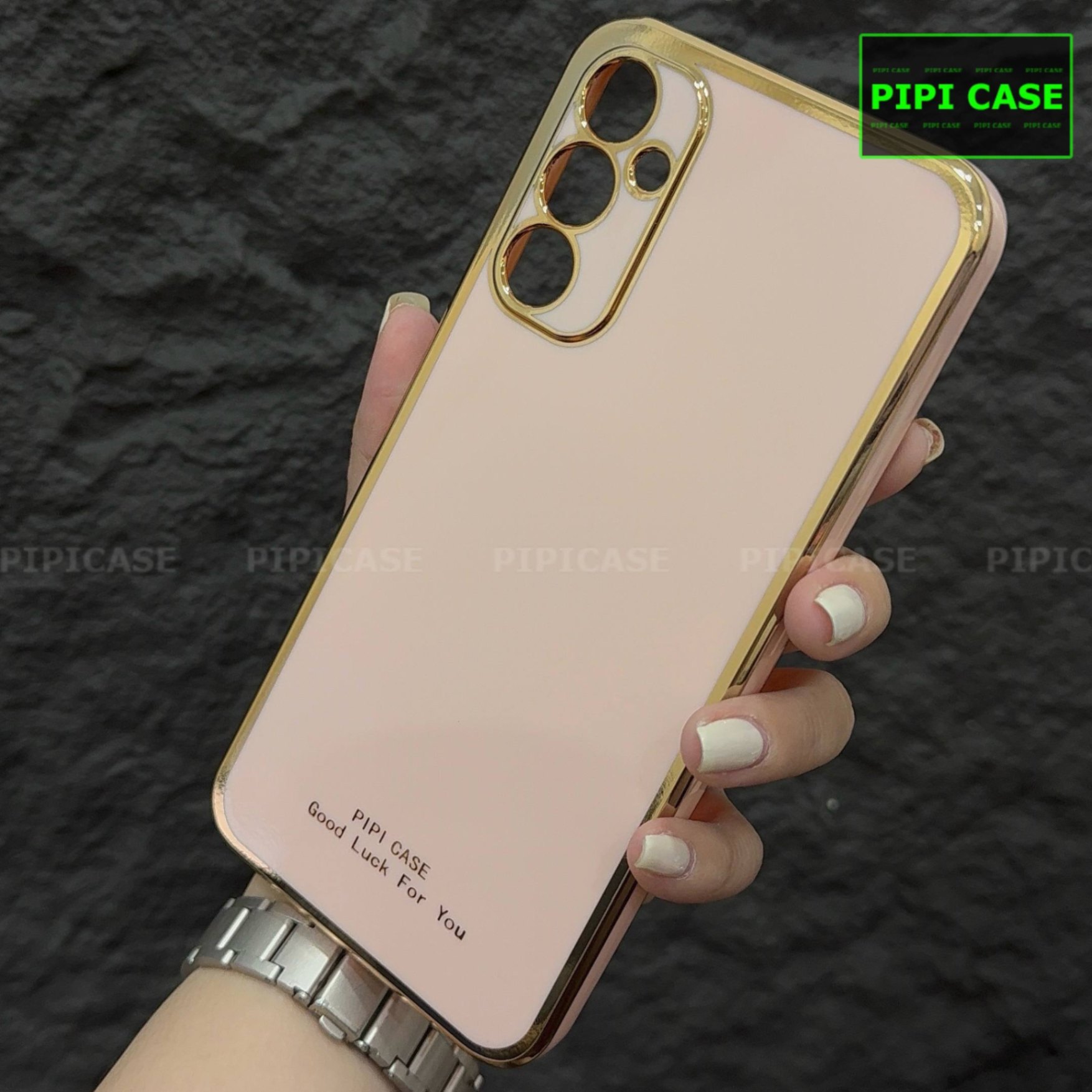 Ốp Lưng Samsung A55 - Royal - Vàng Hồng