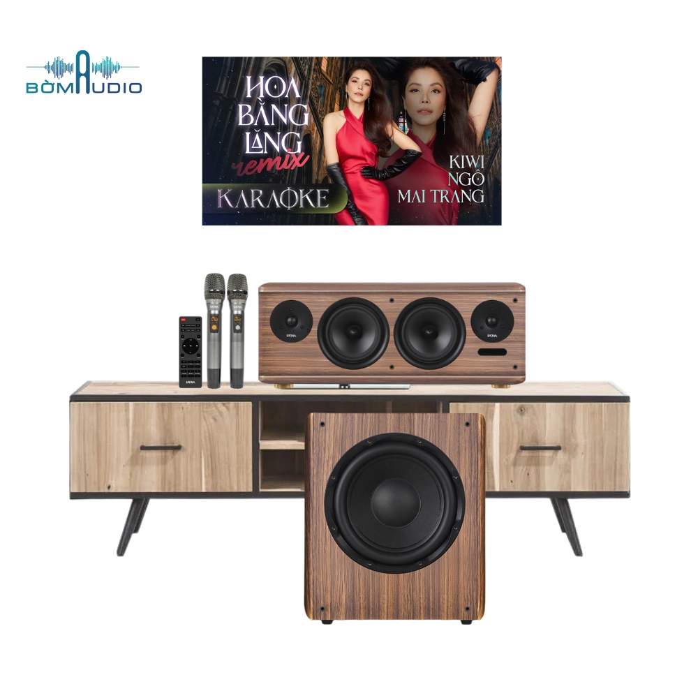 Combo Karaoke KM3 - Loa Bookshelf KADMA BS63 +  Loa Subwoofer KARAOKE KADMA SU30_thumbnail_0