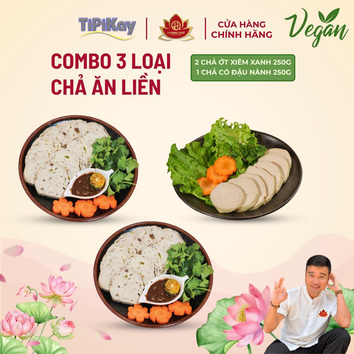 [Combo 3 món]  1 Chả Có Đậu Nành 250g + 2  Chả Ớt Xiêm Xanh 250g CBTP-CCDCOXX