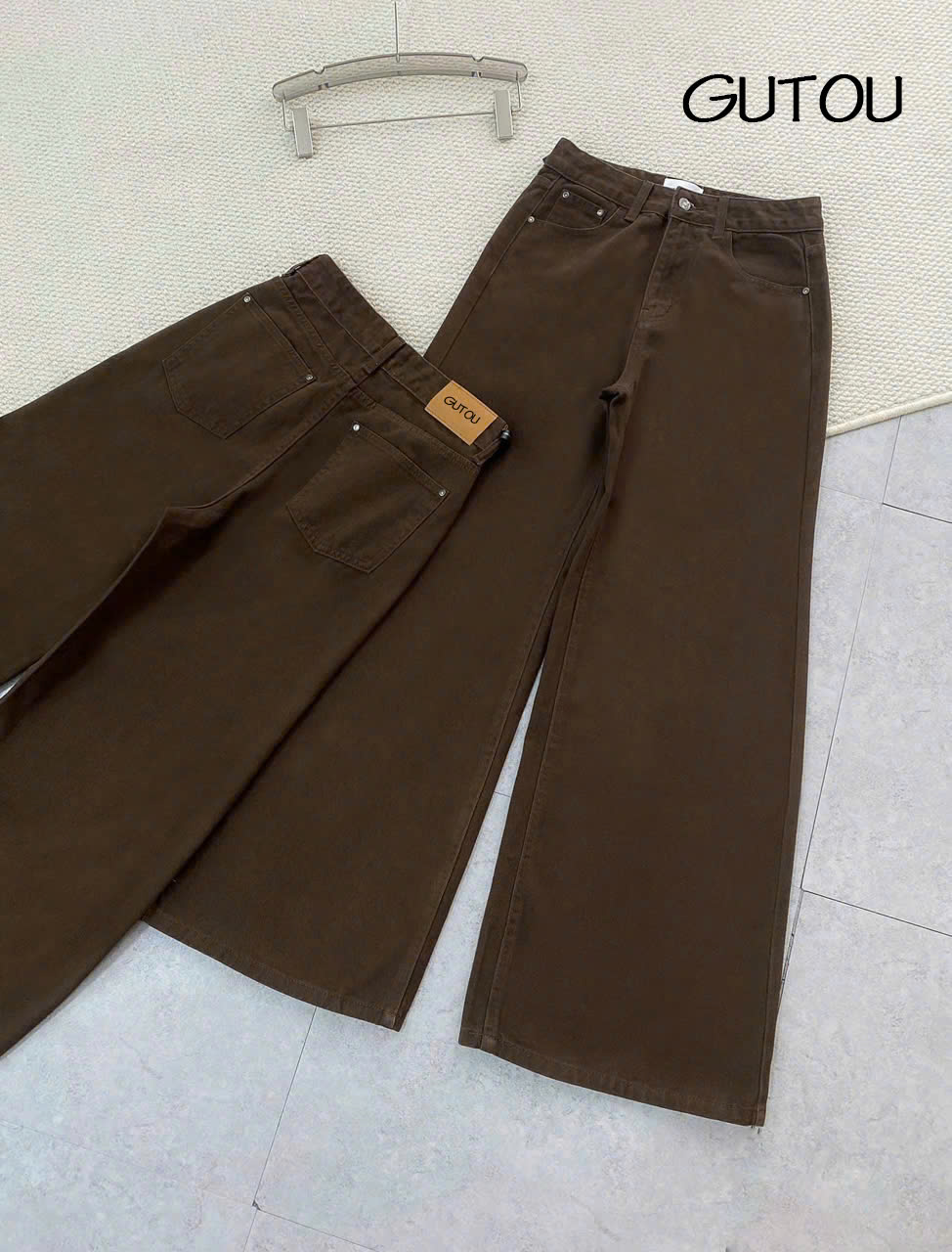 [ GUTOU ] Quần Jean Suông Flaree Trendy_thumbnail_9