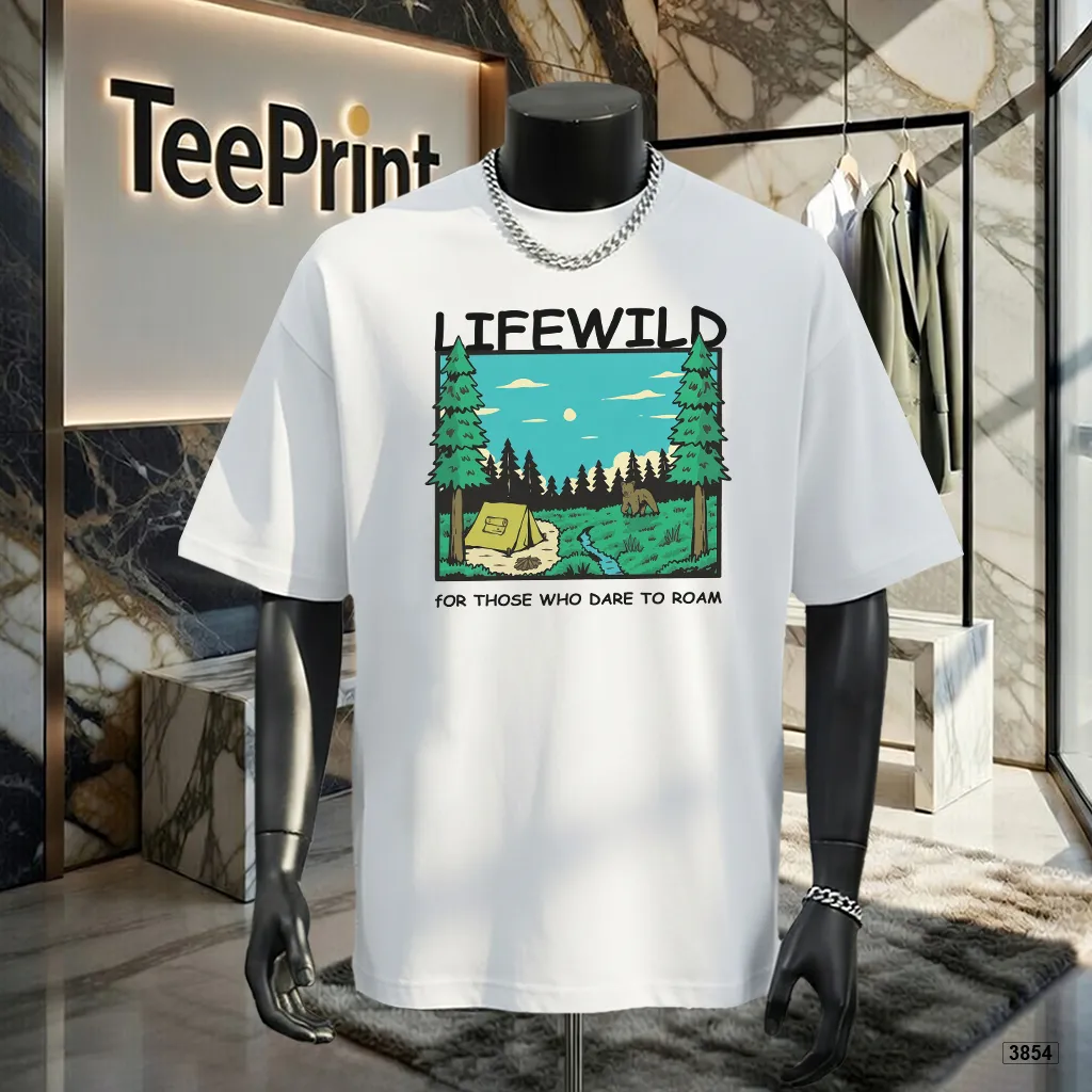 Áo thun nam oversize graphic thiên nhiên cá tính TeePrint 3854
