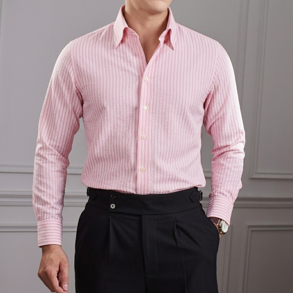 Áo Sơ Mi Seersucker Cổ Button Down_thumbnail_18