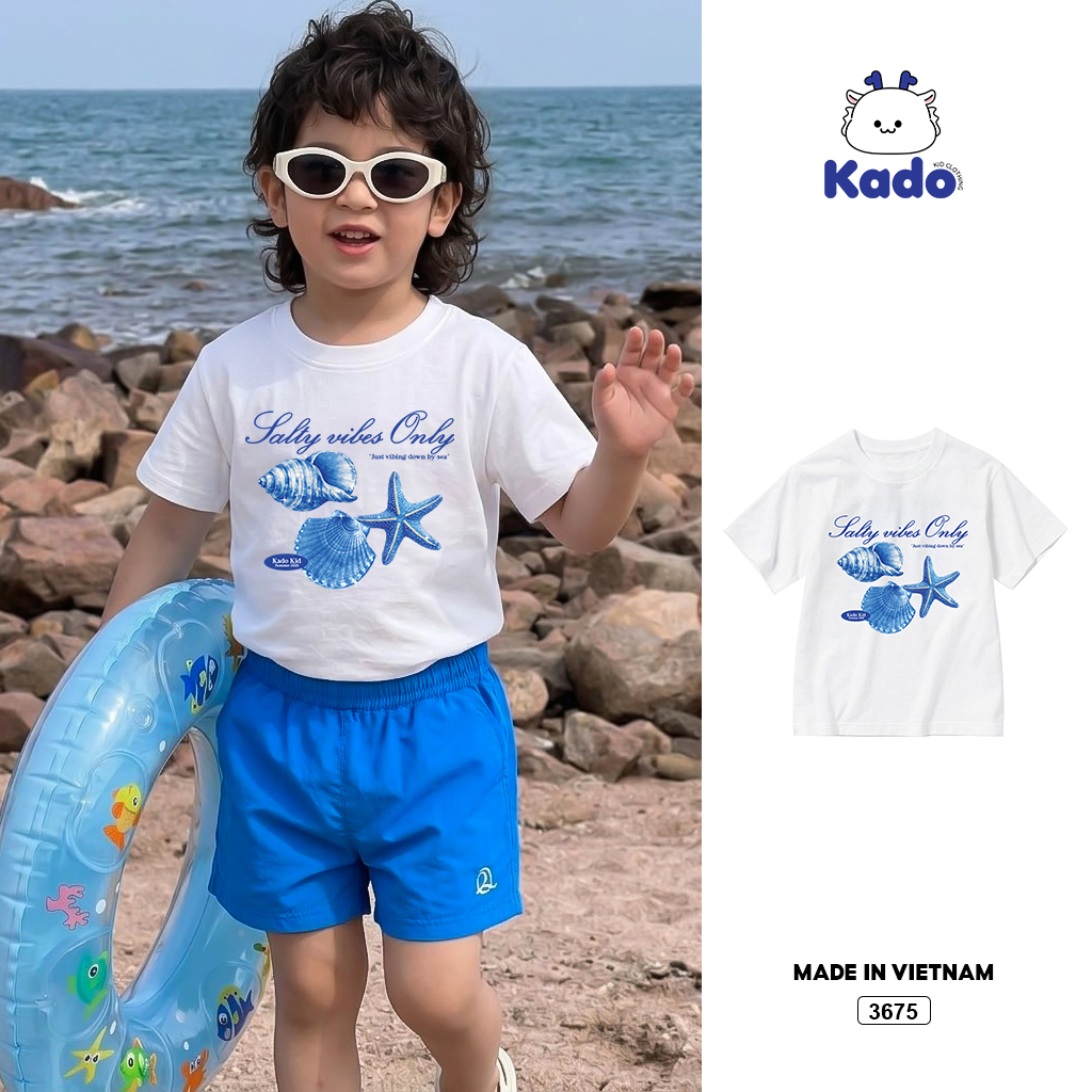 Áo thun bé trai bé gái mùa hè đáng yêu Kado 3675